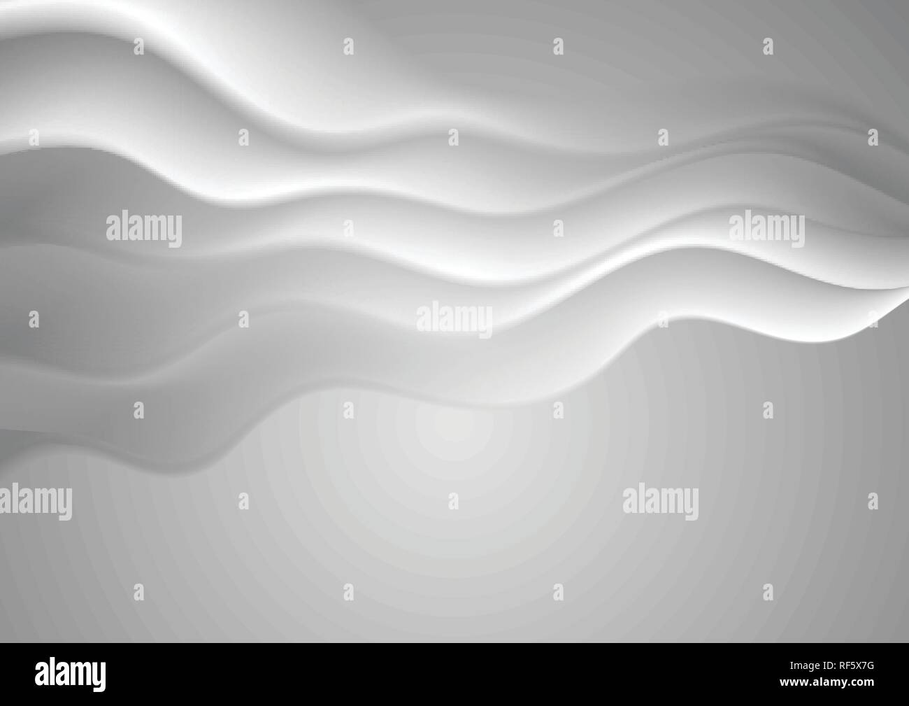Weiß Grau abstrakte glatte Wellen vektor design Hintergrund Stock Vektor