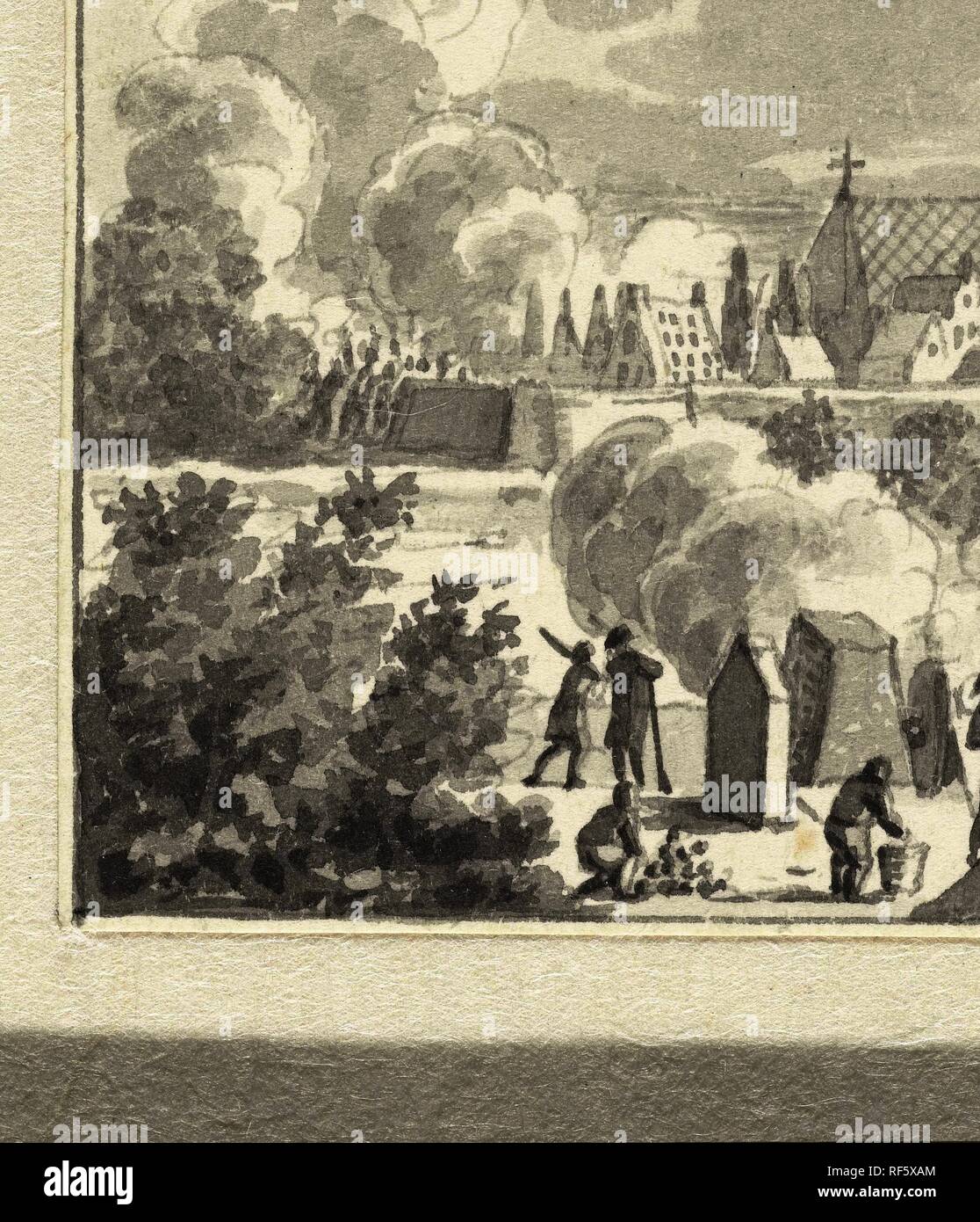 Im Jahre 1786. Verfasser: Anonym. Verfasser der Stellungnahme: Jacques Kuyper (Namensnennung zurückgewiesen). Dating: C. 1789 - C. 1810. Ort: Niederlande. Maße: H 65 mm x B 55 mm. Museum: Rijksmuseum, Amsterdam. Stockfoto