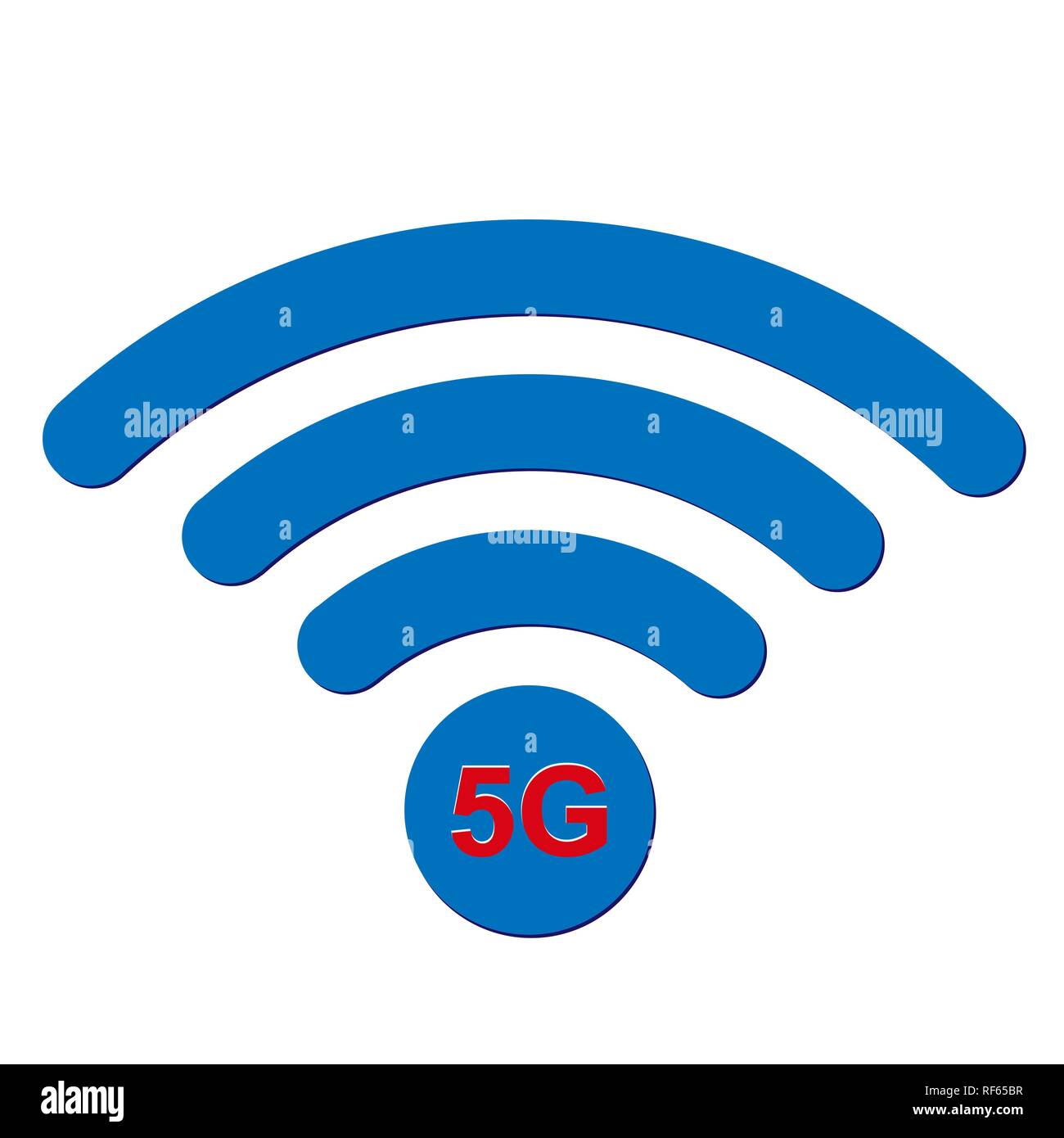 5G high speed mobile Kommunikation, Datenübertragung Stock Vektor