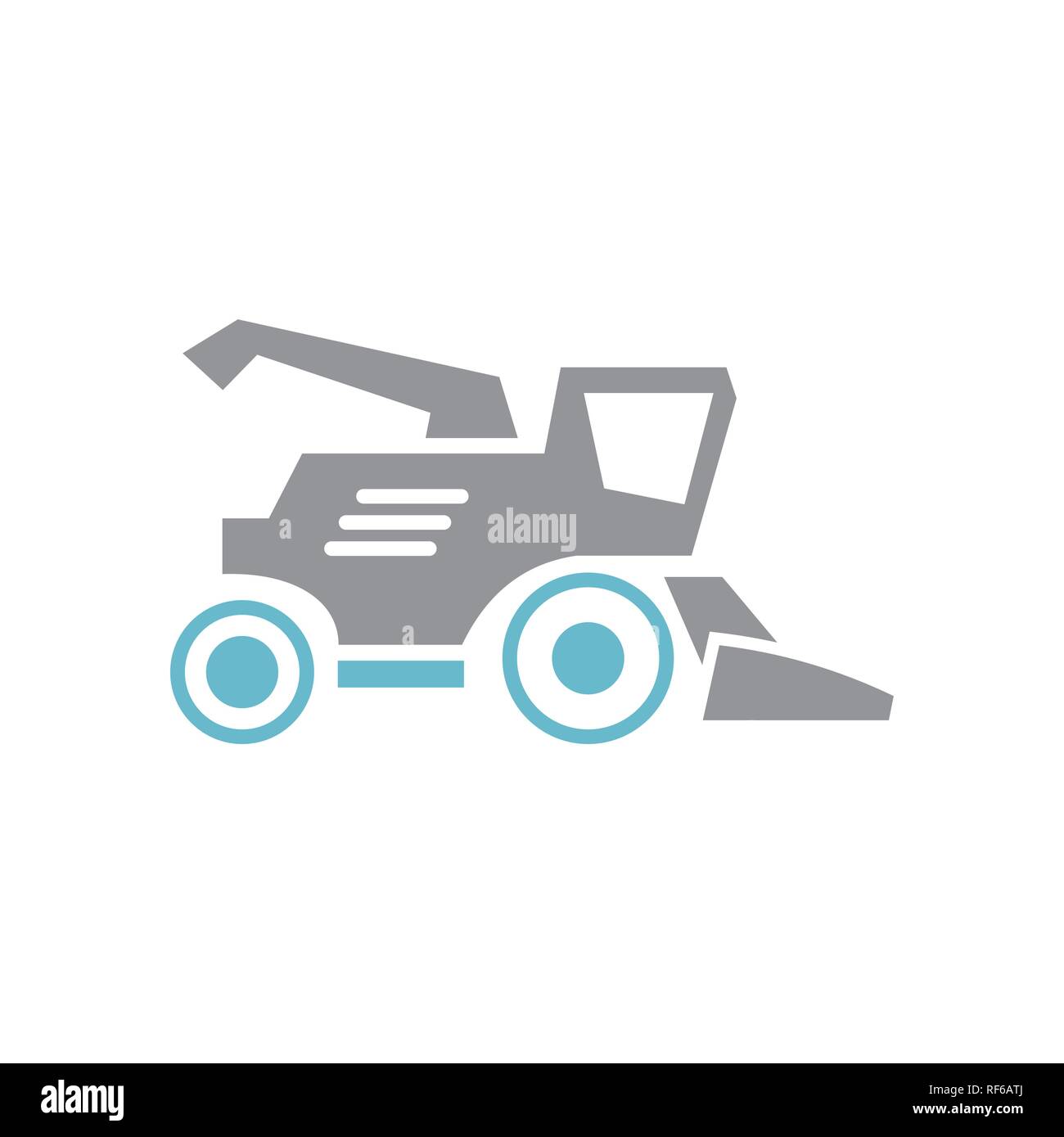 Feldhäcksler Symbol auf weißem Hintergrund für Grafik- und Webdesign, modernen einfachen Vektor unterzeichnen. Internet Konzept. Trendy Symbol für Web site Design web-Taste oder mobile App. Stock Vektor