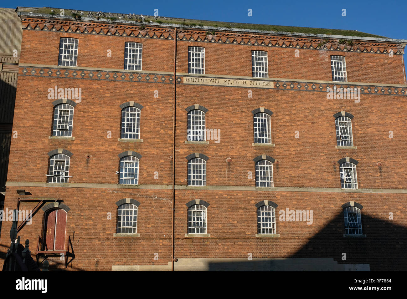 Heruntergekommenen Stadtteil Mühlen in Tewkesbury in Gloucestershire, Süd-West-England Stockfoto