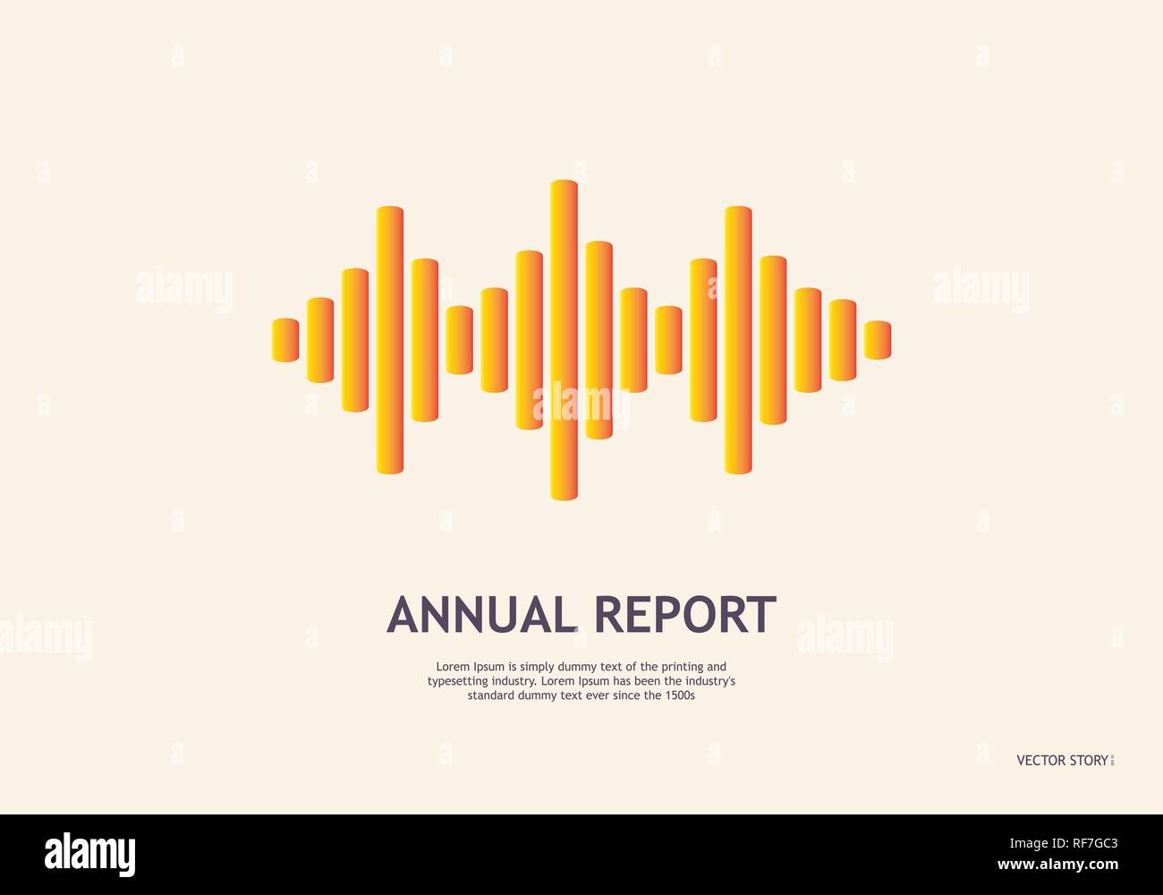 Musik wave Player Logo. Bunte Equalizer element Stock Vektor