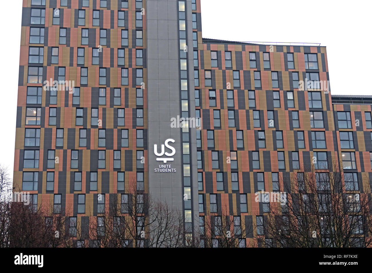 Piccadilly, Unite Studentenwohnheim, 23 Berry Street, Central Manchester, North West England, M1 2AD Stockfoto
