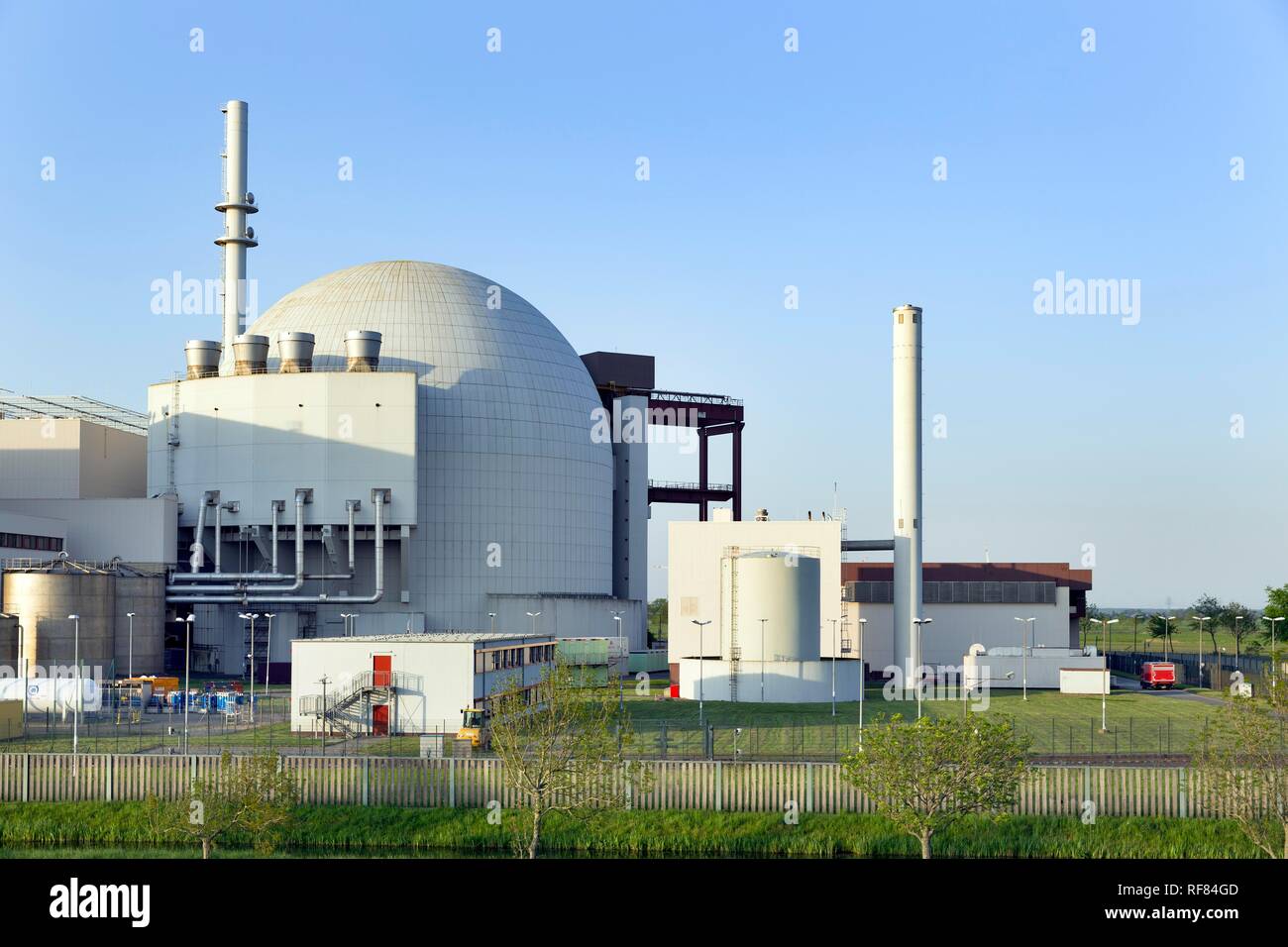 Brokdorf Kernkraftwerk Brokdorf, Kreis Steinburg, Schleswig-Holstein, Deutschland Stockfoto