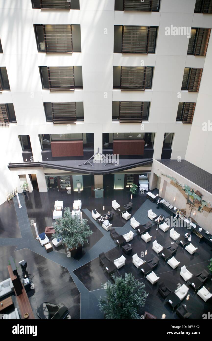 Lobby, Park Hotel Tokyo, Shiodome Media Tower, Shimbashi, Tokio, Japan, Asien Stockfoto