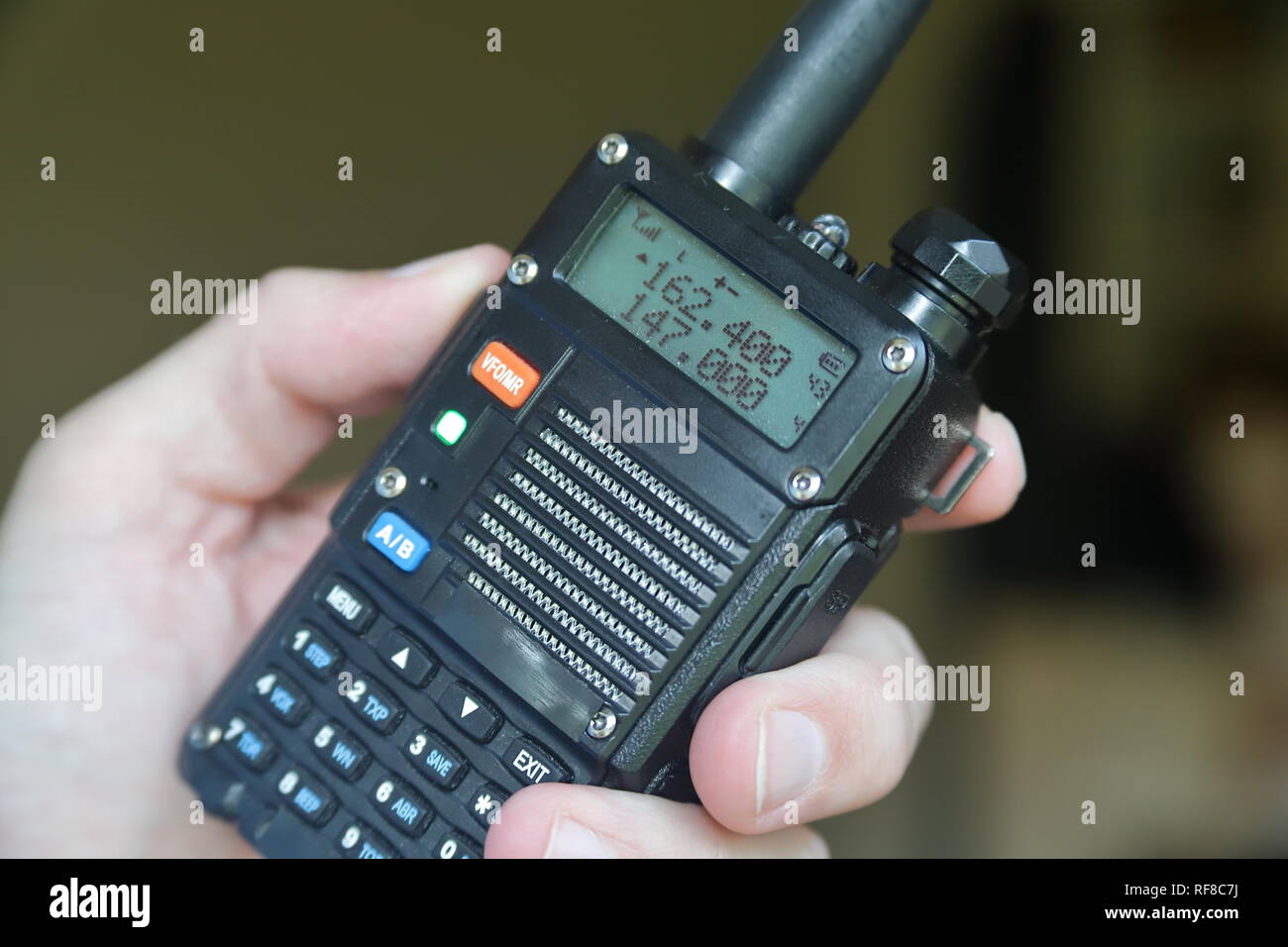 Amateur Radio walkie talkie Stockfoto