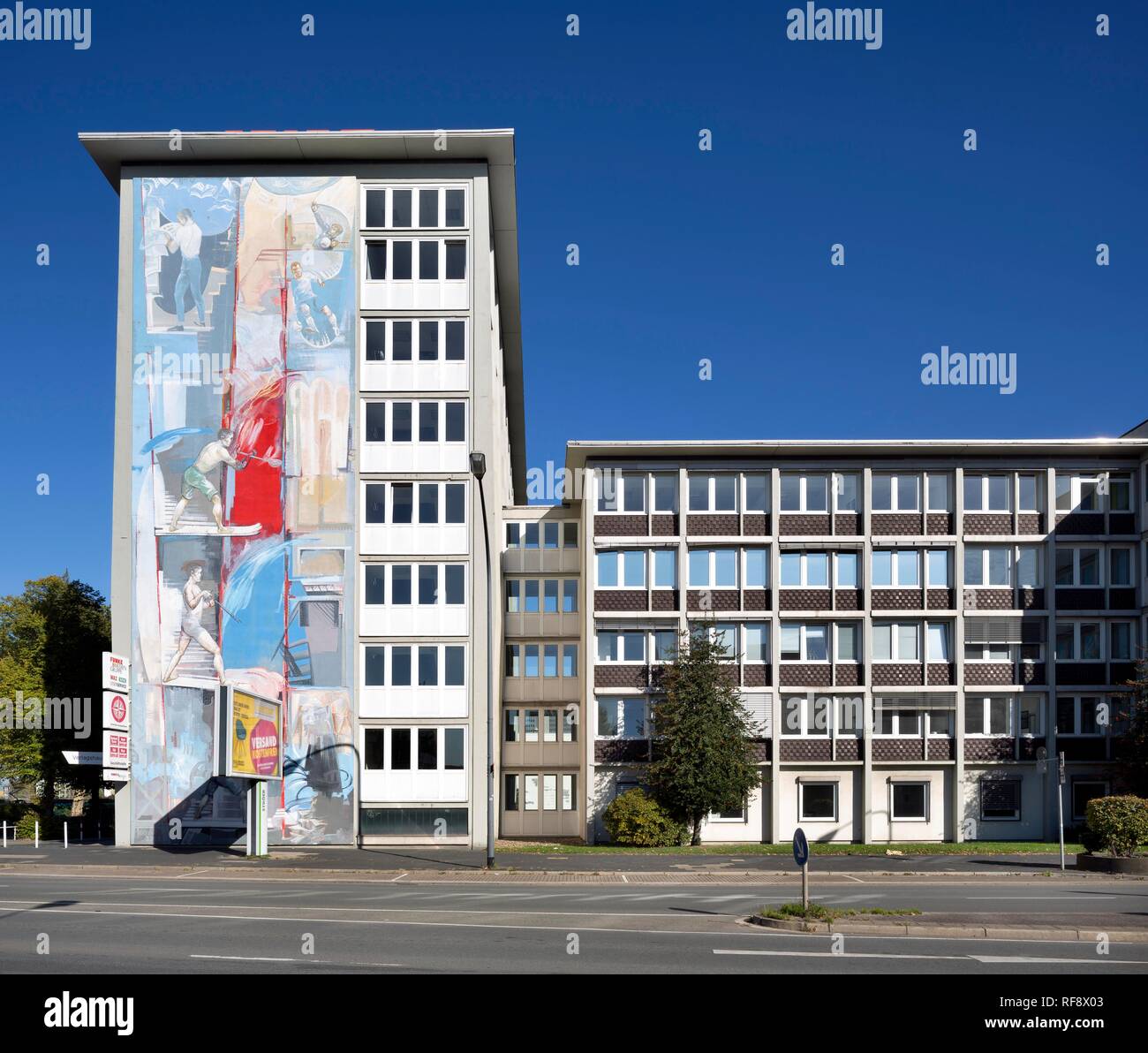 Verlag und Redaktion Gebäude Westdeutsche Allgemeine Zeitung, WAZ, Funke Media Group, Essen, Ruhrgebiet Stockfoto