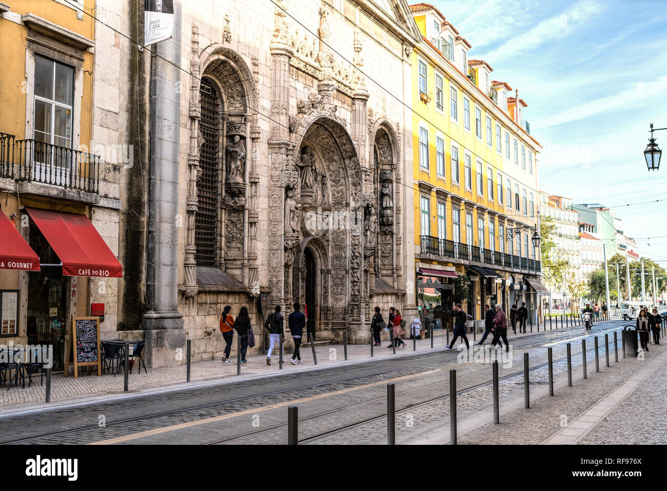 Kirche der Nossa Senhora da conceicao Velha in Lissabon, Portugal Stockfoto