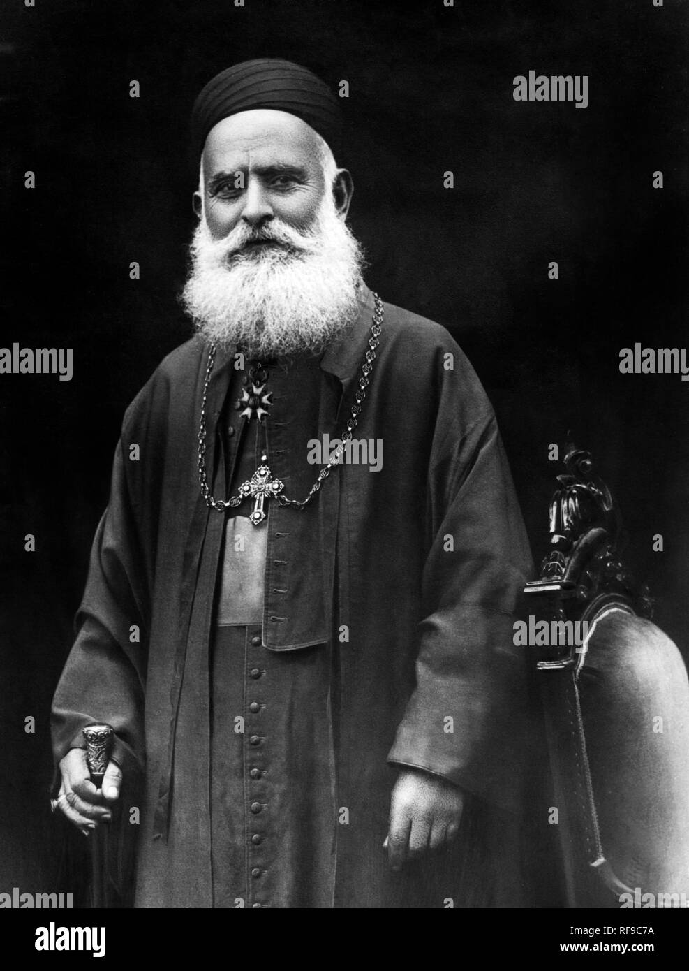 Naher Osten, Libanon, Portrait von Monsignore antoine Pierre aride, der maronitische Patriarch, 1920-30 Stockfoto