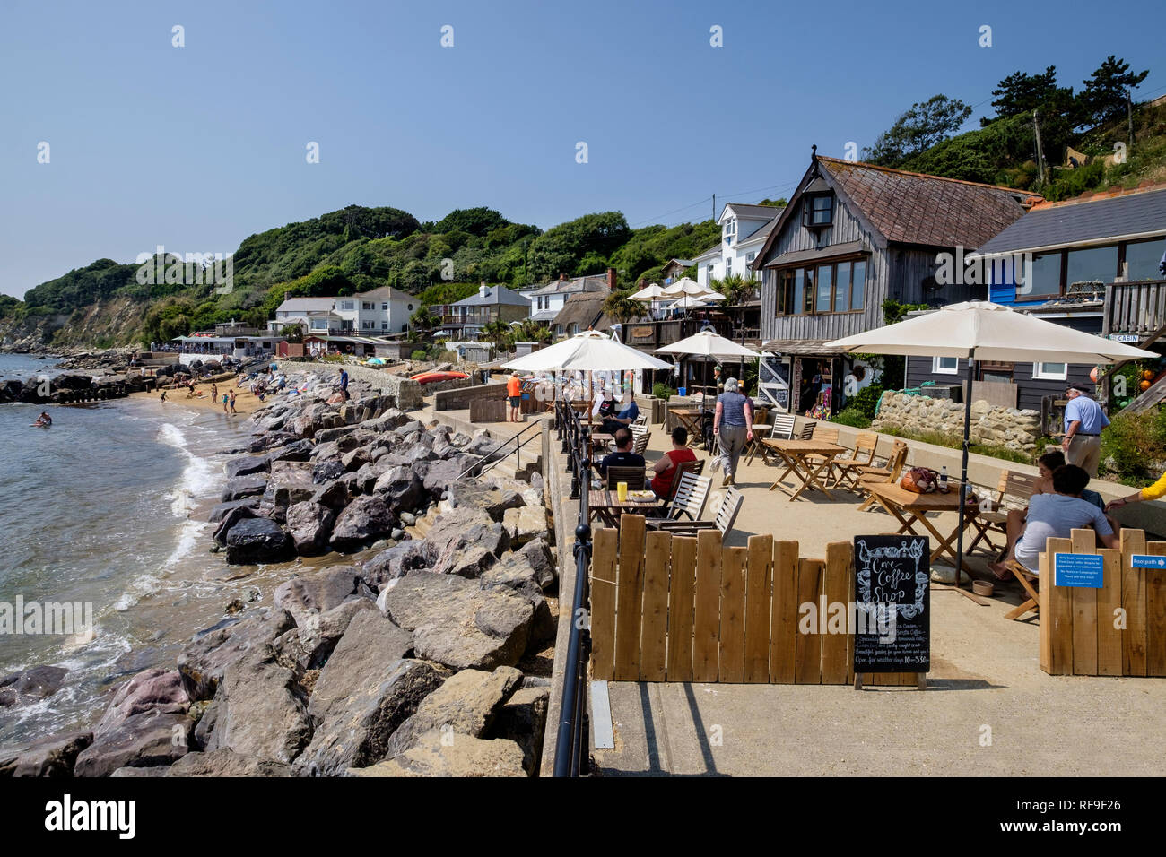 Steephill Cove Isle Of Wight Stockfoto