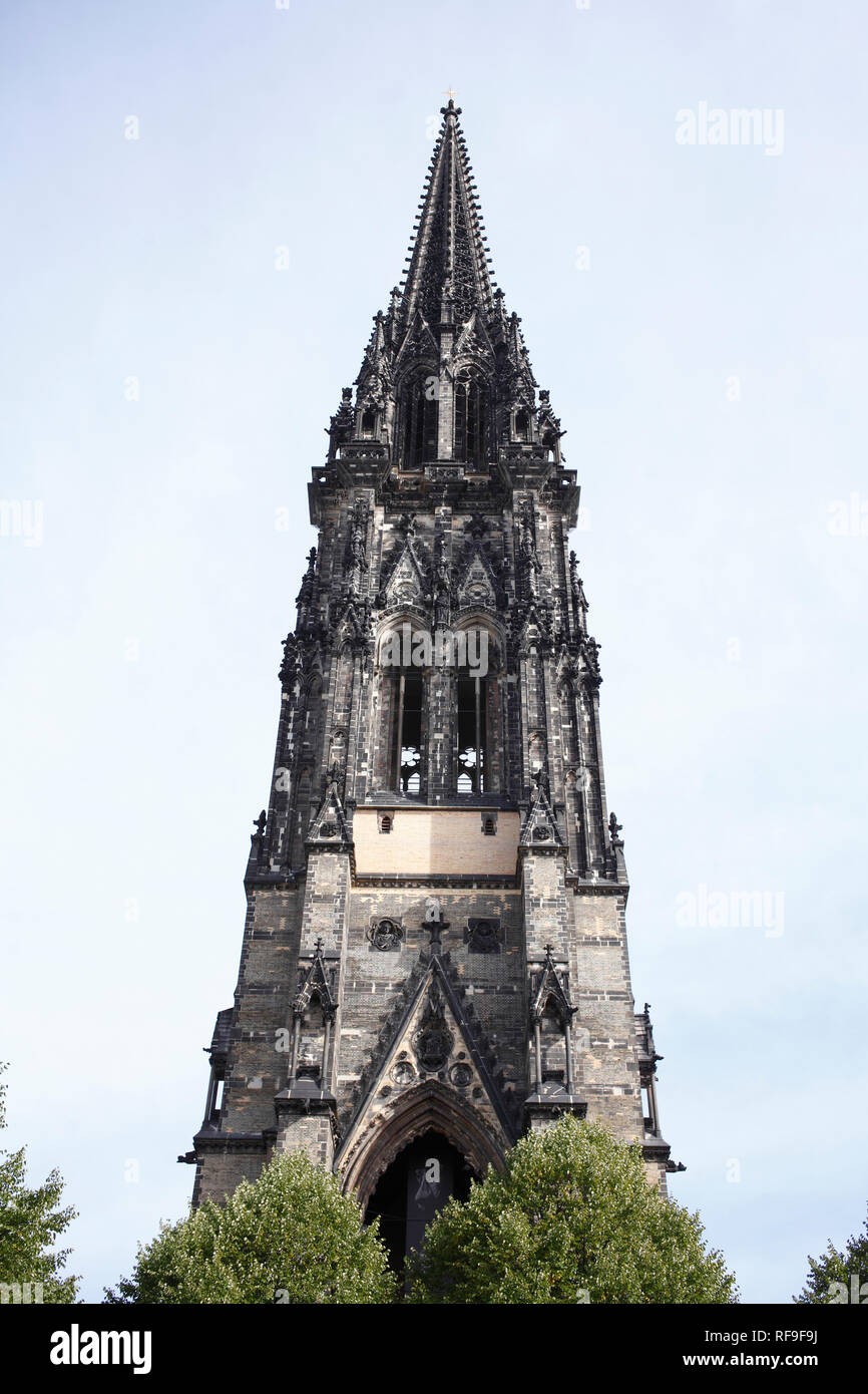 Nikolaikirchturm, Hamburg, Deutschland Ich Nikolaikirchturm, Hamburg, Deutschland I Stockfoto