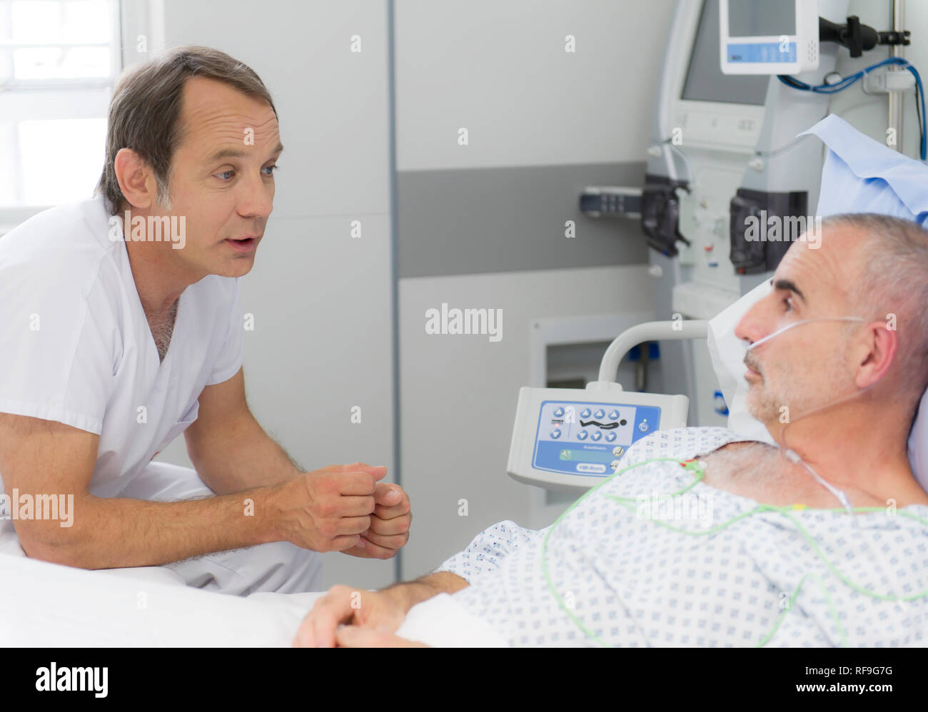 Private Hospital "Clinique Saint Exupery de Toulouse", Klinik in der Behandlung von Nierenerkrankungen spezialisiert, Nierenerkrankungen. Pflegepersonal im int Stockfoto