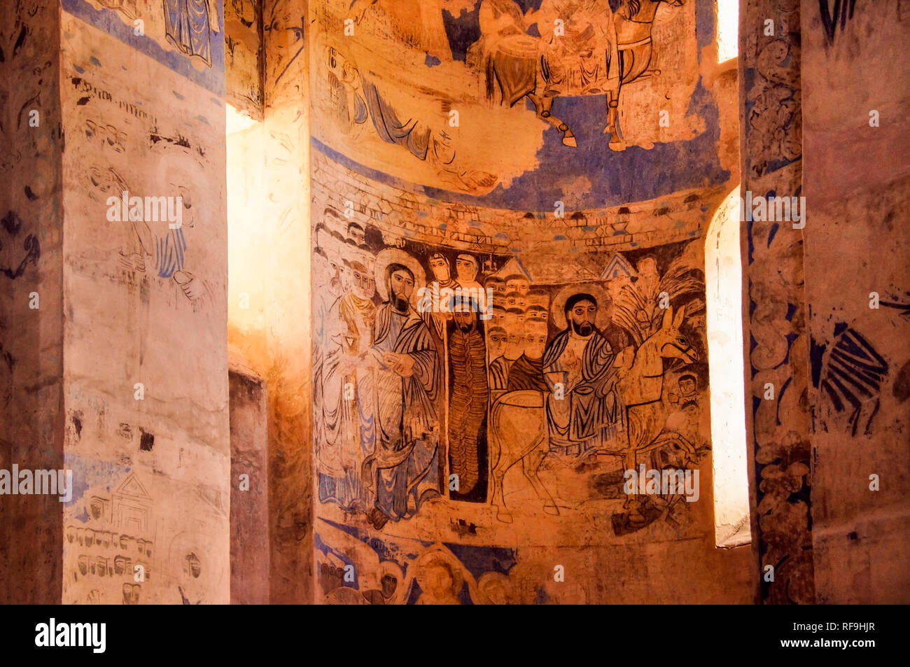 10. Jahrhundert armenisch-orthodoxe Kathedrale des Heiligen Kreuz auf der Insel Akdamar. See Van, Türkei Stockfoto