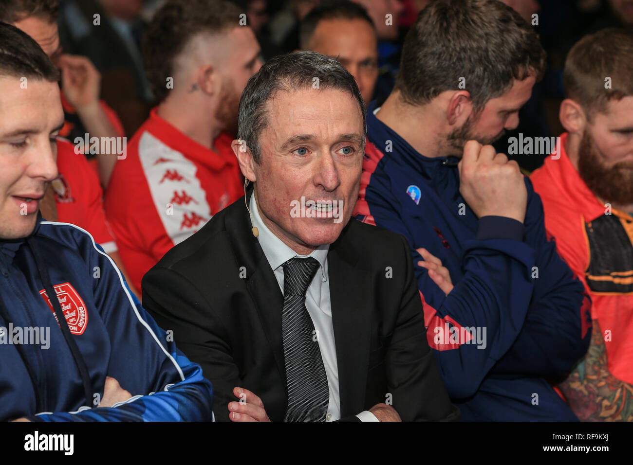 24. Januar 2019, Old Trafford, Manchester, England, Betfred Super League starten 2019; Robert Elstone CEO der RFL Credit: Mark Cosgrove/News Bilder Stockfoto