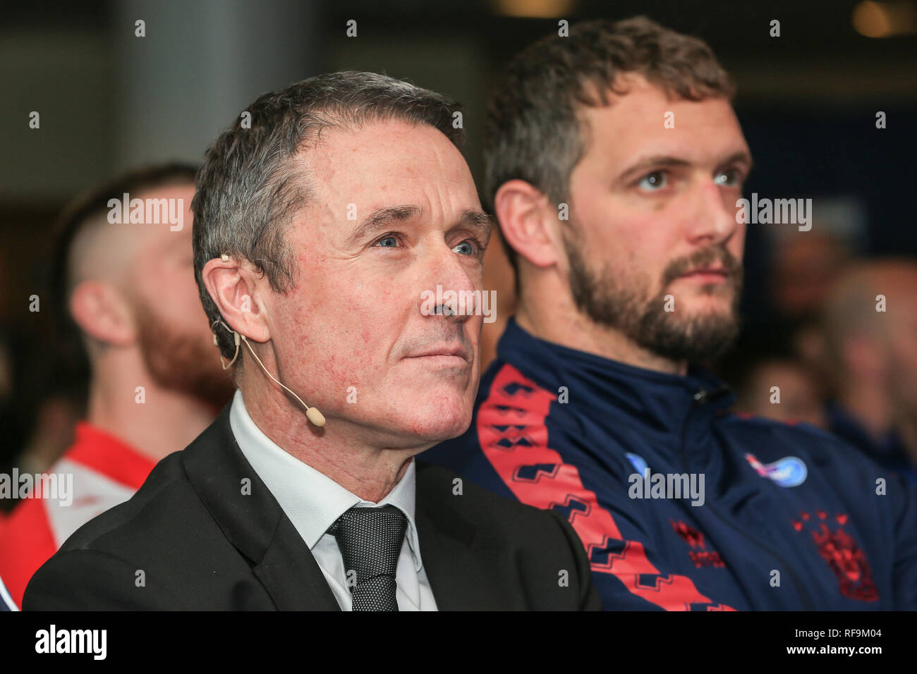 24. Januar 2019, Old Trafford, Manchester, England, Betfred Super League starten 2019; Robert Elstone CEO der RFL Credit: Mark Cosgrove/News Bilder Stockfoto