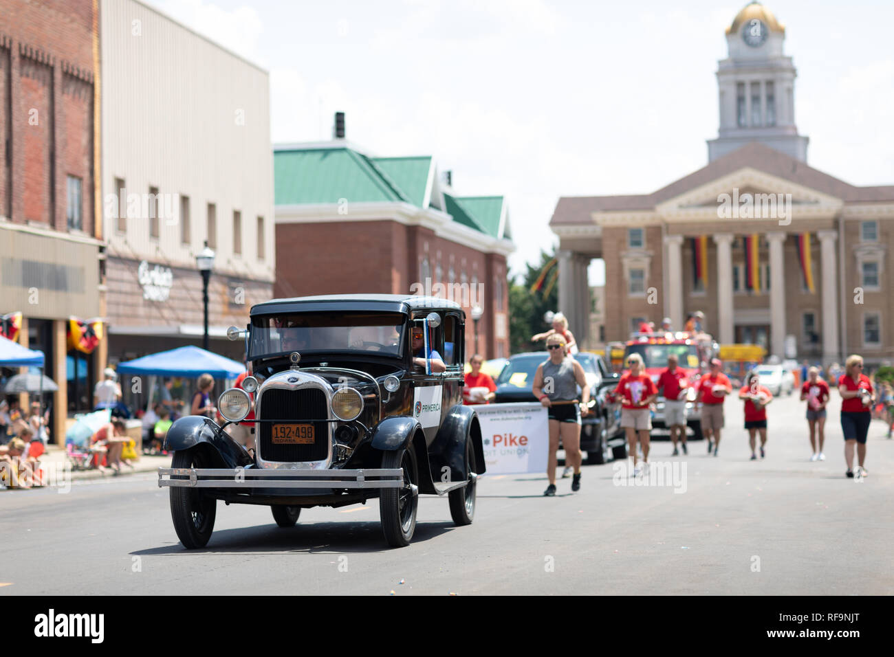 Jasper, Indiana, USA August 5, 2018 Das Strassenfest Parade, ein
