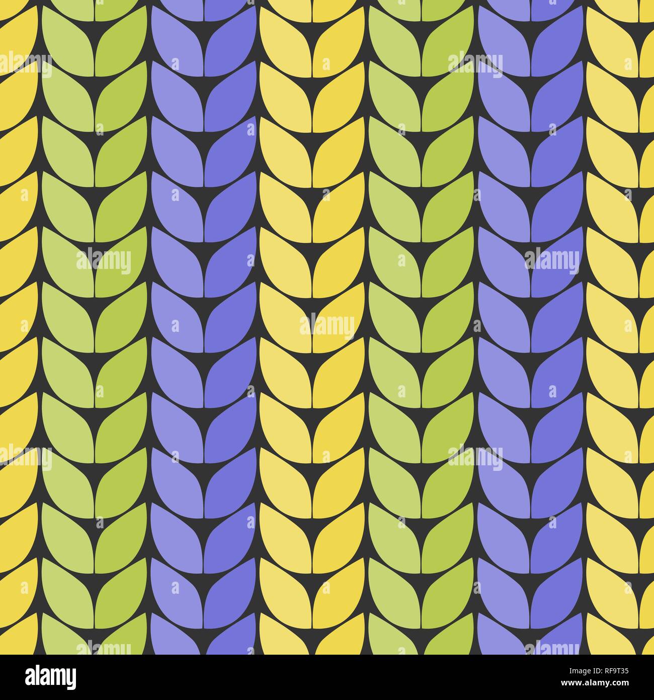 Gestrick. Nachahmung der dicken Stricken. Nahtlose Muster in Form von einem zig-zag. Dekorative nahtlose Hintergrund. Vector Illustration, EPS 10. Stock Vektor