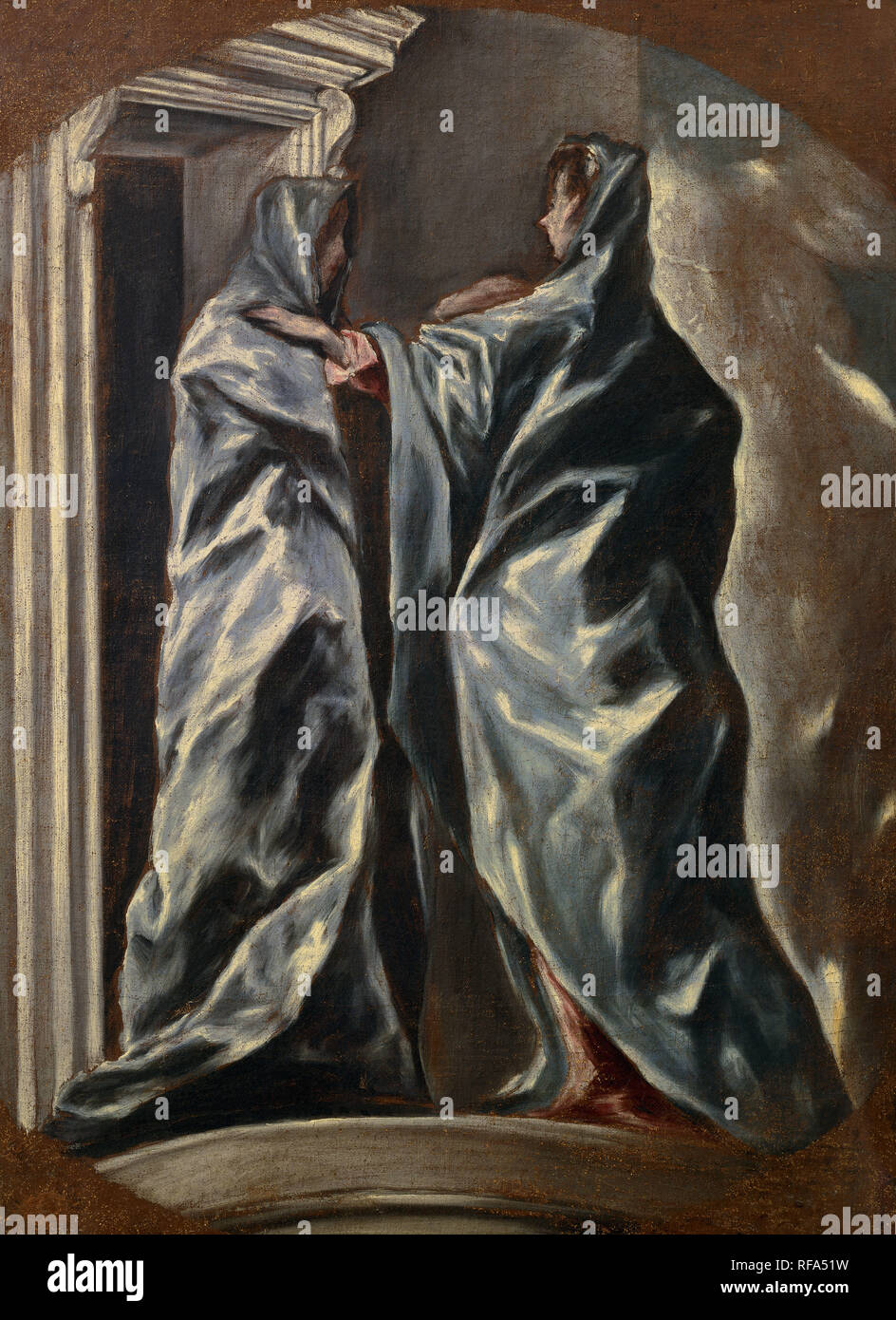Spanish School. Die Visitation. c. 1607-1614. Washington, Dumbarton Sammlung. Autor: GRECO, El. Standort: Private Collection. WASHINGTON D. C. Stockfoto
