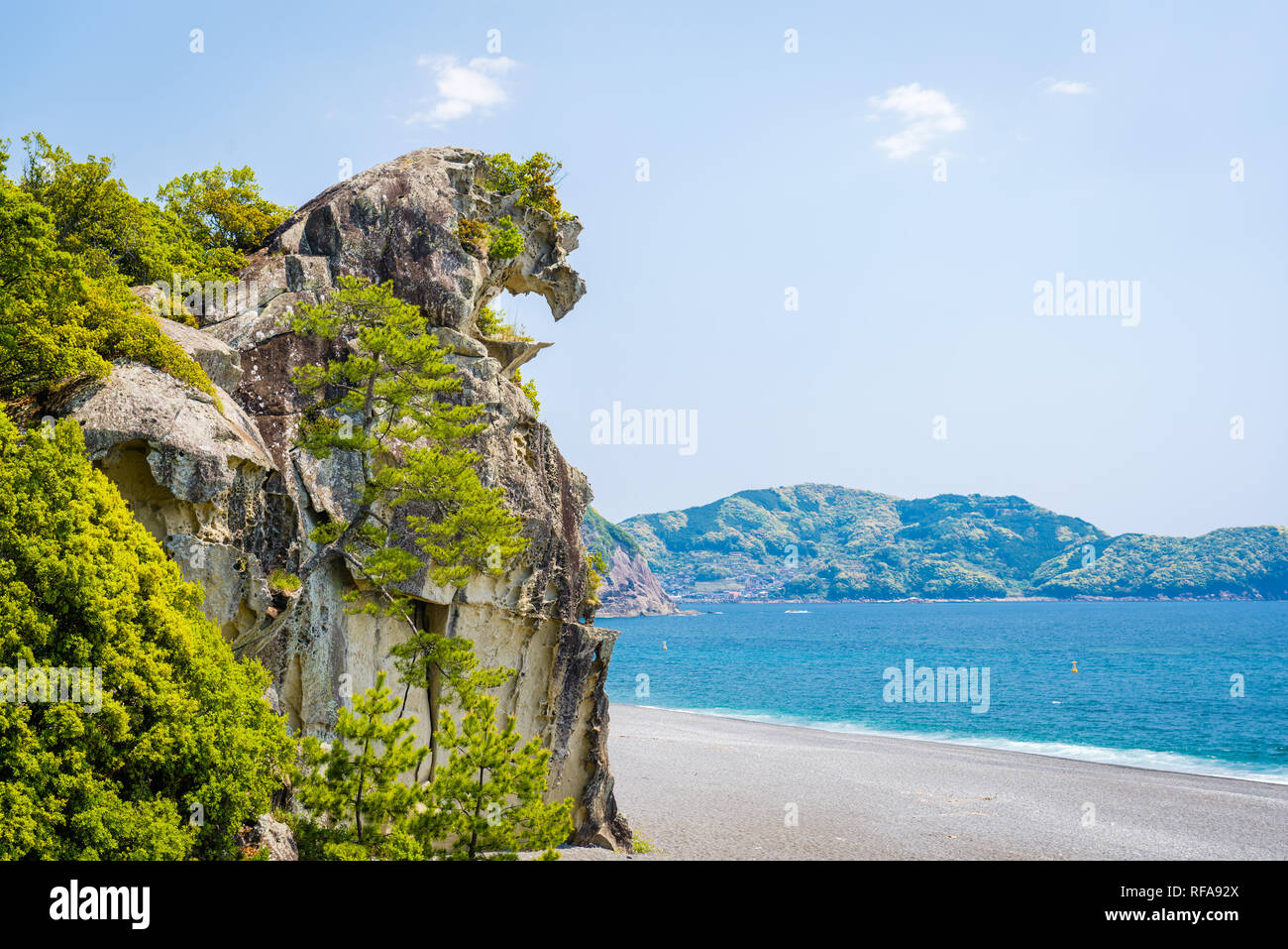 Lion Crag (shishi-Iwa) in Kumano, Japan. Stockfoto