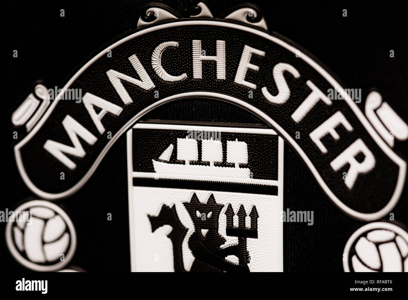 Manchester United EA Sports Limited Edition Jersey. Stockfoto