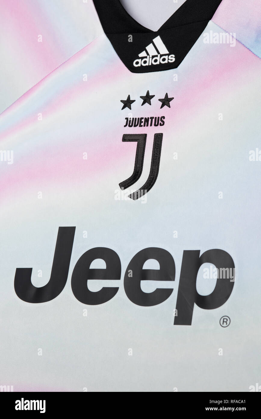 Juventus limited edition EA Sports Kit. Stockfoto