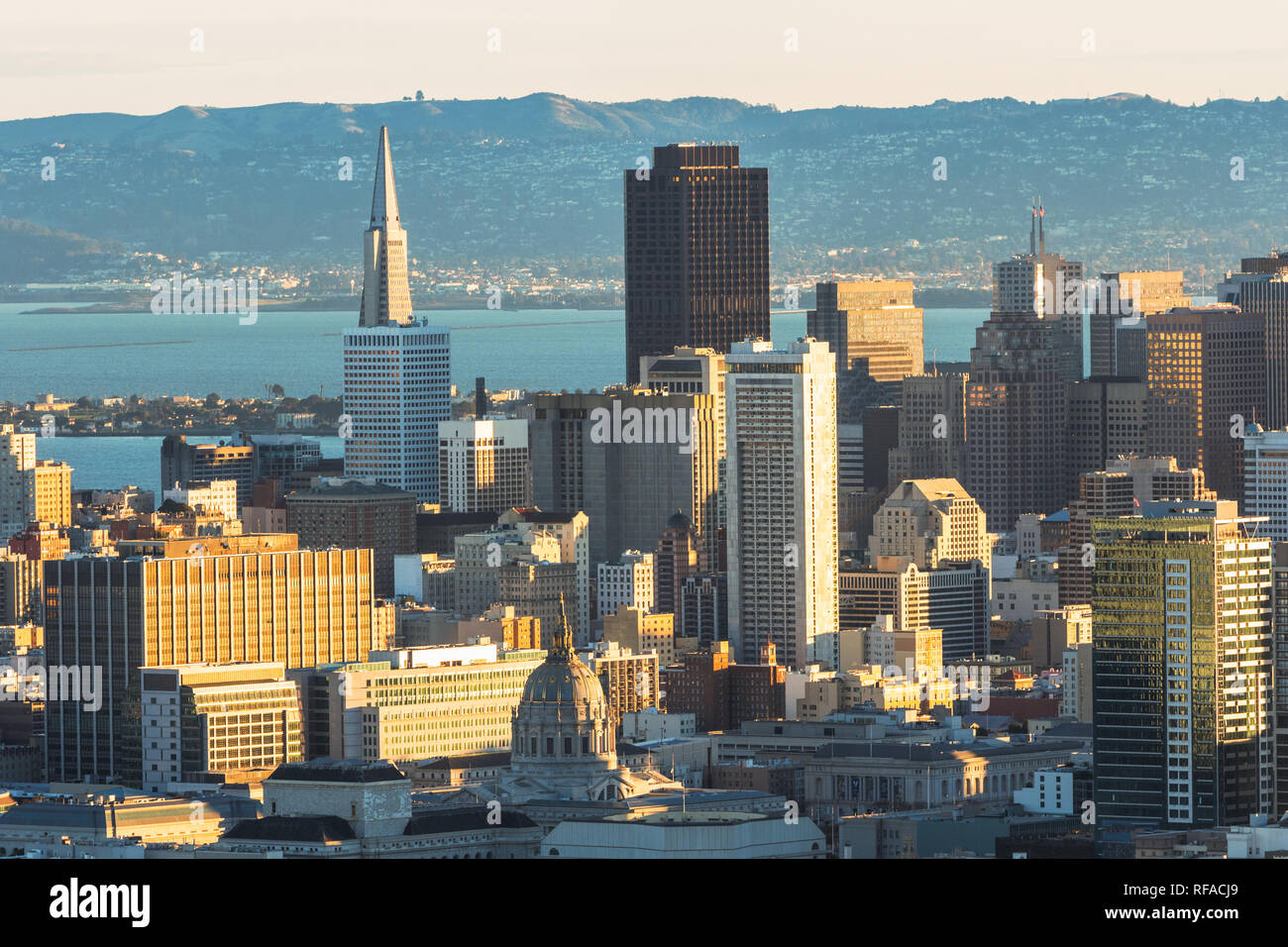 Skyline von San Francisco, USA. Stockfoto