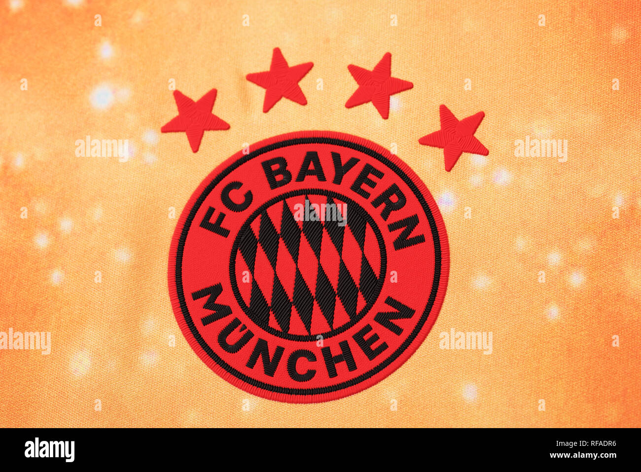 FC Bayern Munchen limited edition EA Sports Jersey. Stockfoto