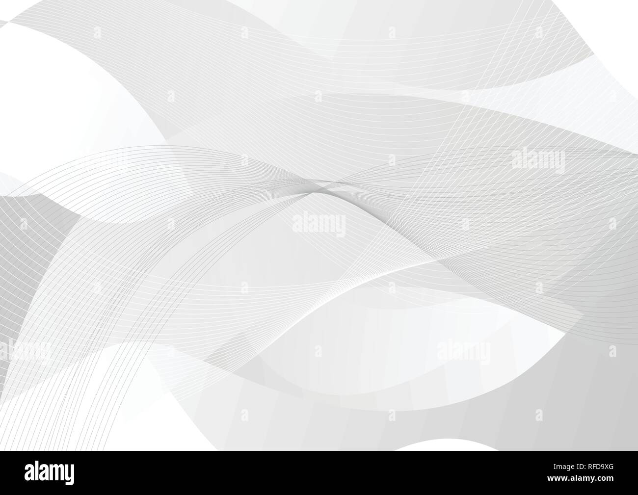 Abstrakte Grau und Weiß gewellt Hintergrund. Vektor Design Stock Vektor