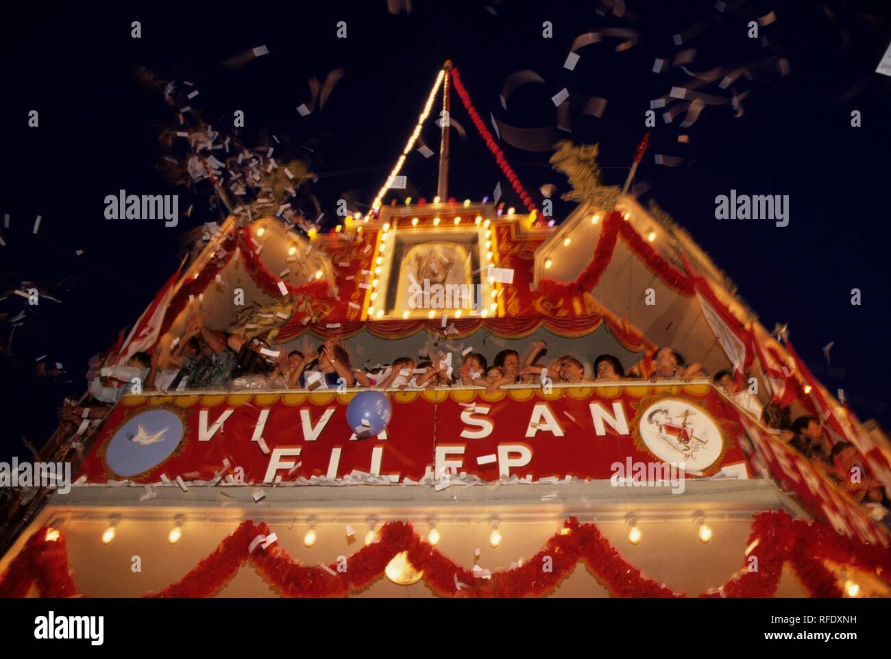 Festa, Prozession in Zebbug, Malta Stockfoto