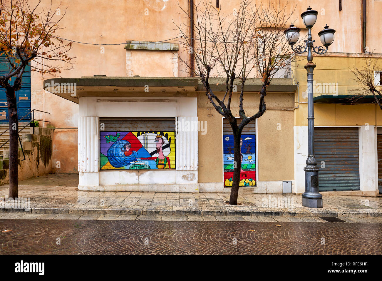 Street Art in den Straßen von Palermo Sizilien Italien Stockfoto