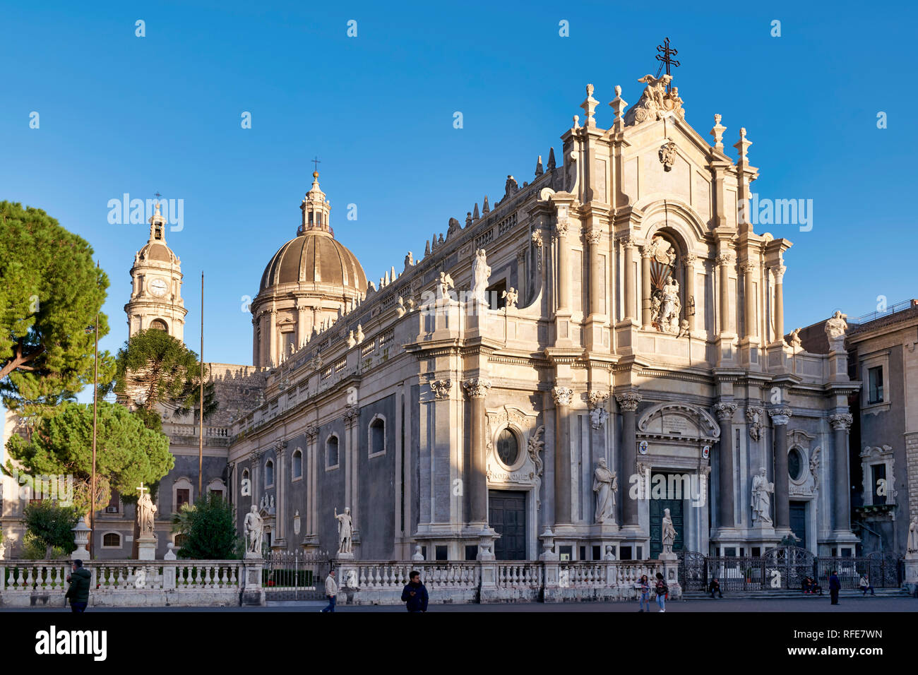 Kathedrale der Hl. Agatha Duomo Catania Sizilien Italien Stockfoto