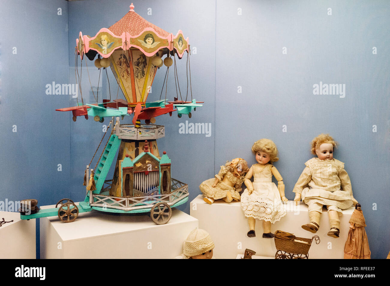 Das Haus von Alijn Museum stellt den normalen täglichen Leben des 20. Jahrhunderts Menschen im Rampenlicht in Gent, Belgien Stockfoto