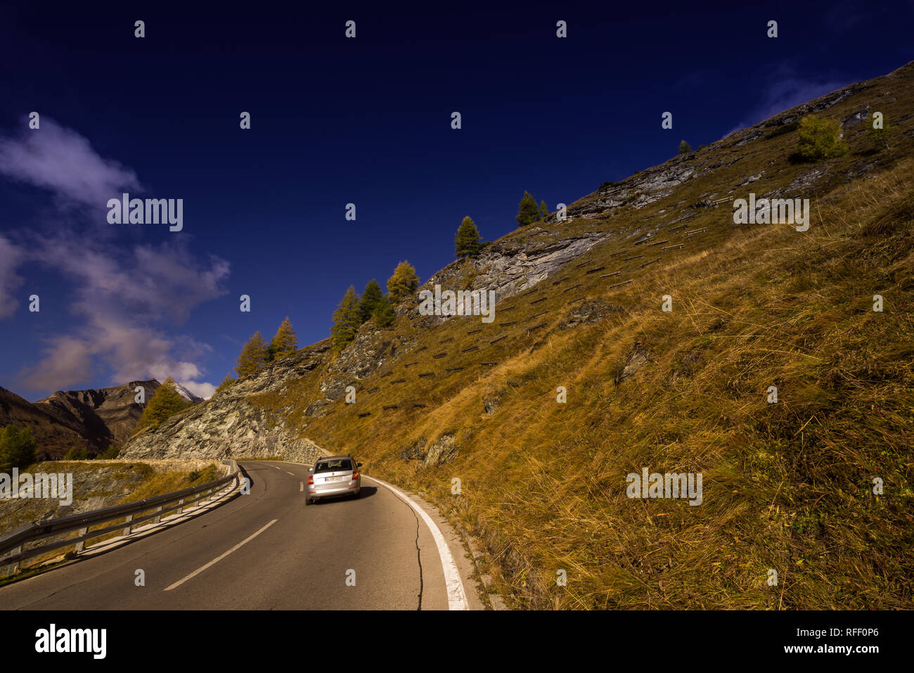 Großglockner Hochalpenstraße in Österreich im Herbst Stockfoto