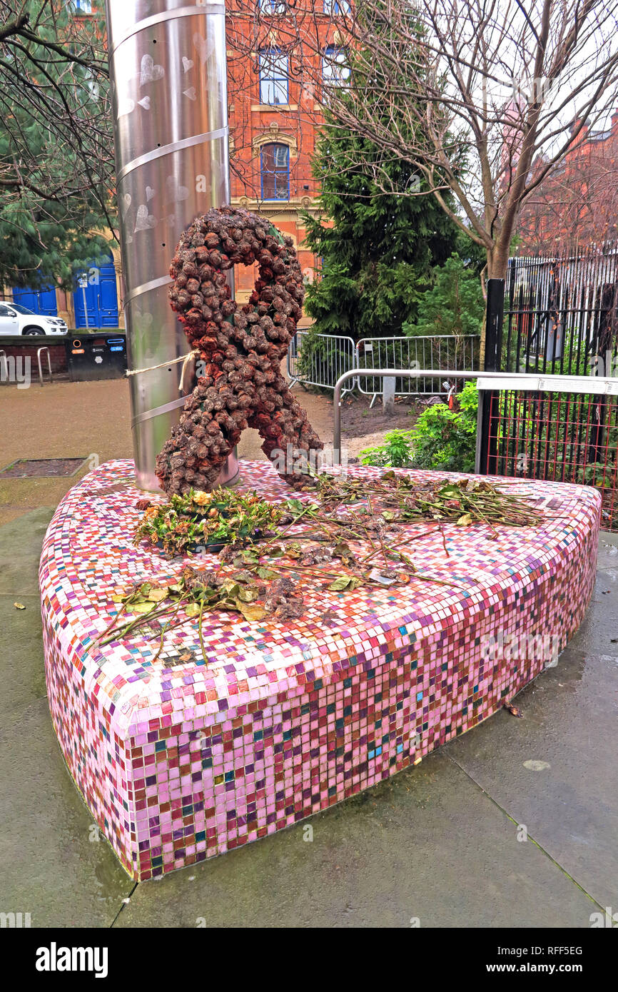 Manchester Canal Street Leuchtfeuer der Hoffnung Stockfoto