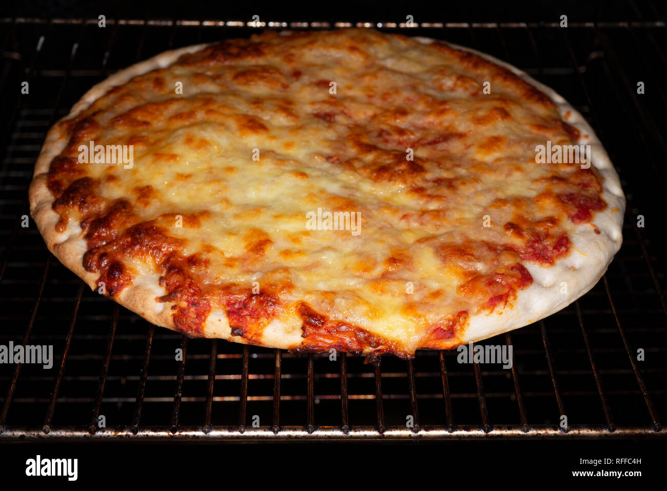 Goodfellas Stein gebackene Pizza Margherita Stockfoto