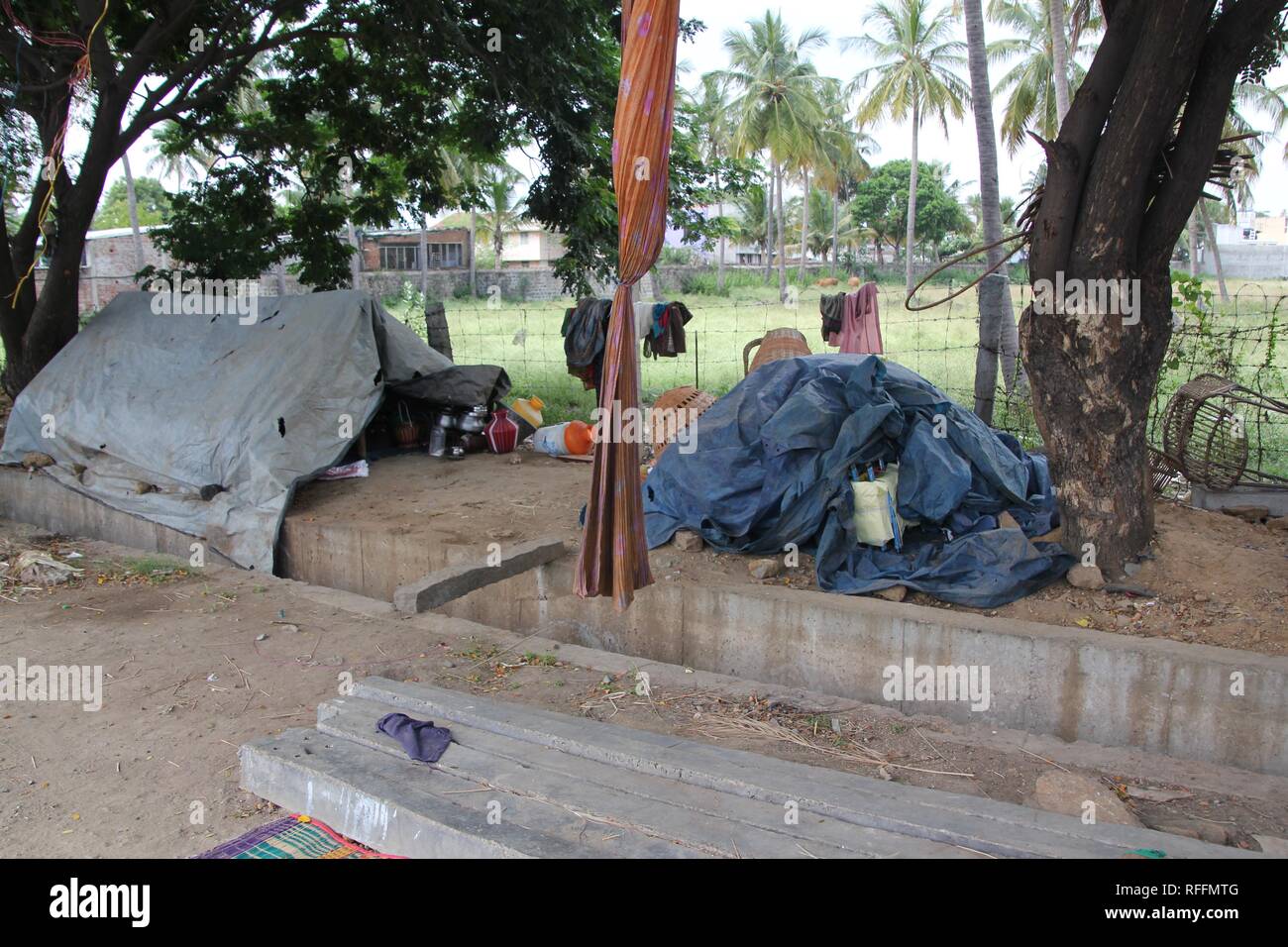 Leben in Yercaud - Indien Stockfoto