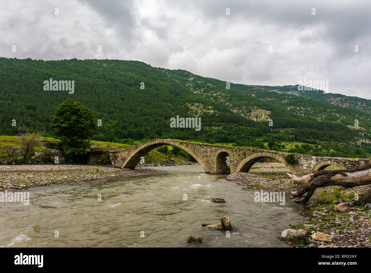 Alte Stein römische Brücke Stockfoto