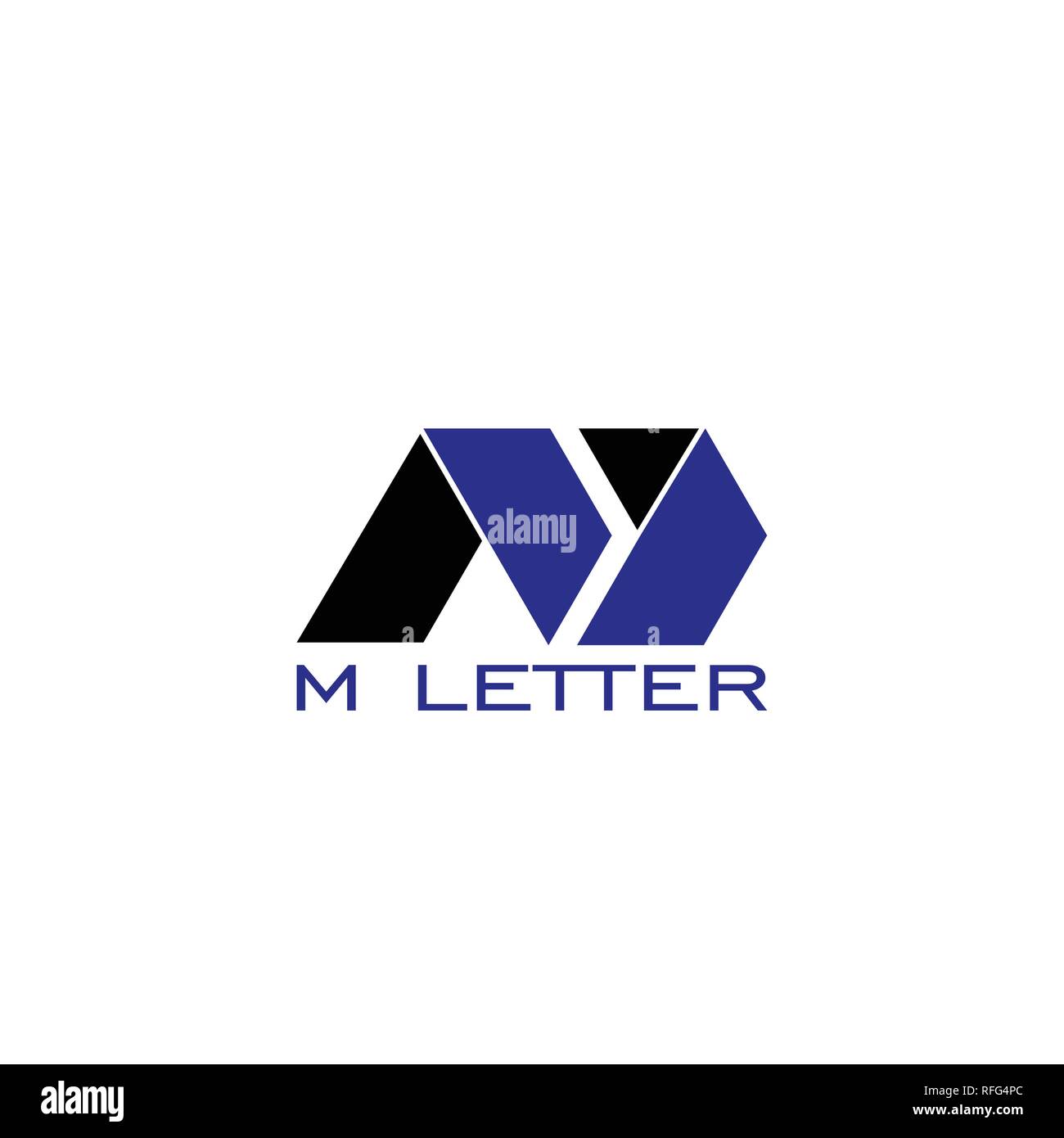 M schreiben Logo. Buchstabe M Grafik logo, Business Logo Design. Stock Vektor