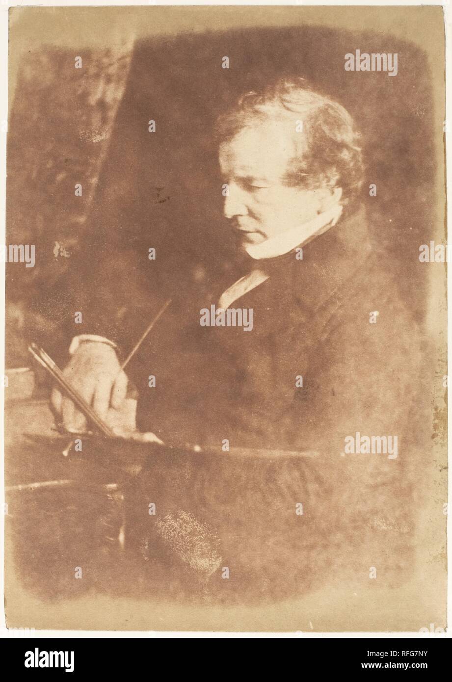 William Etty, R.A. Artist: David Octavius Hill (Britisch, Perth, Schottland 1802-1870 Edinburgh, Schottland); Robert Adamson (Britisch, St. Andrews, Schottland 1821-1848 St. Andrews, Schottland). Fotografie Studio: Hill und Adamson (British, 1843-1848) aktiv. Datum: 1843-47. Museum: Metropolitan Museum of Art, New York, USA. Stockfoto