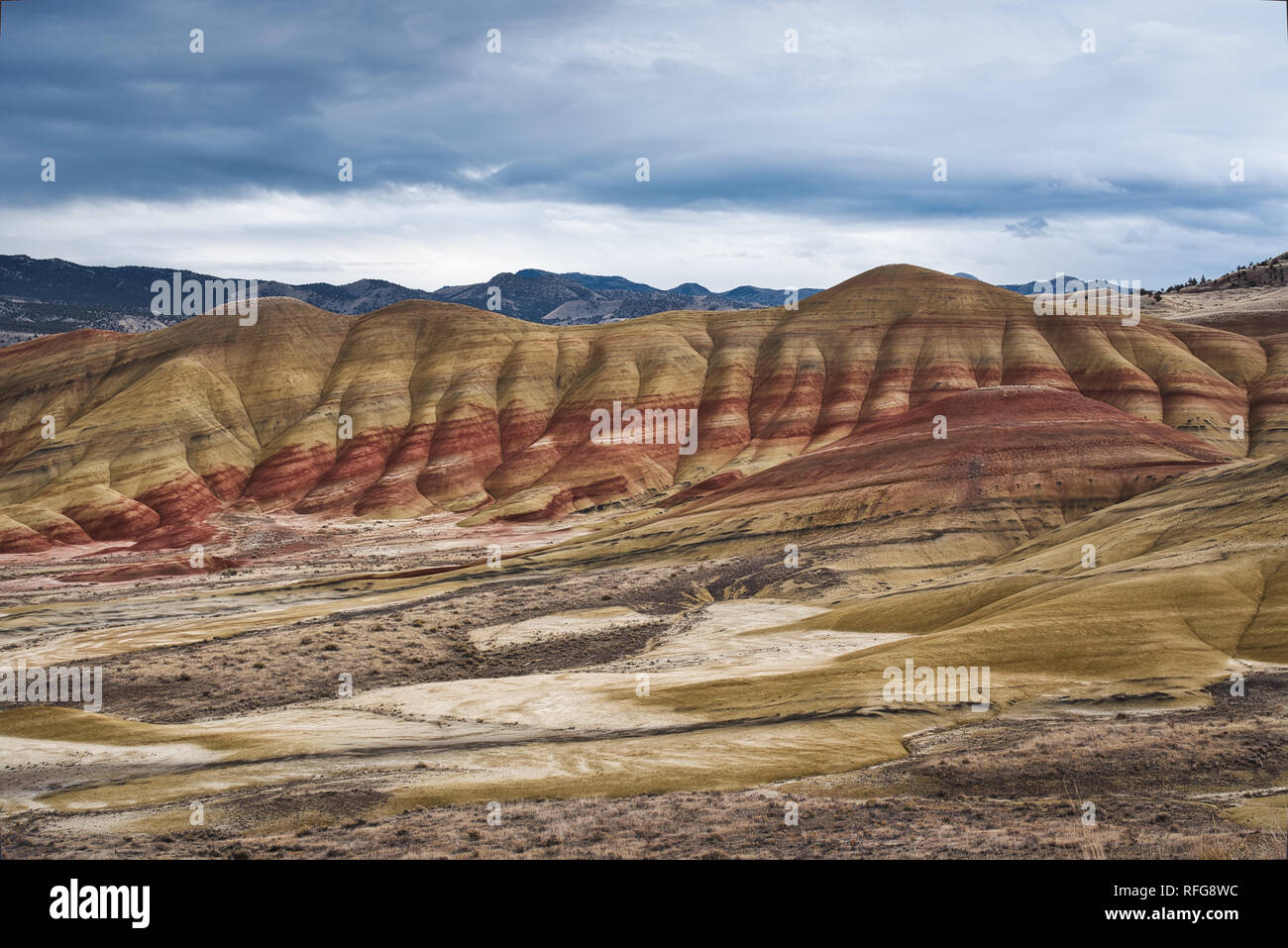 Foto der Painted Hills im Staat Oregon Stockfoto