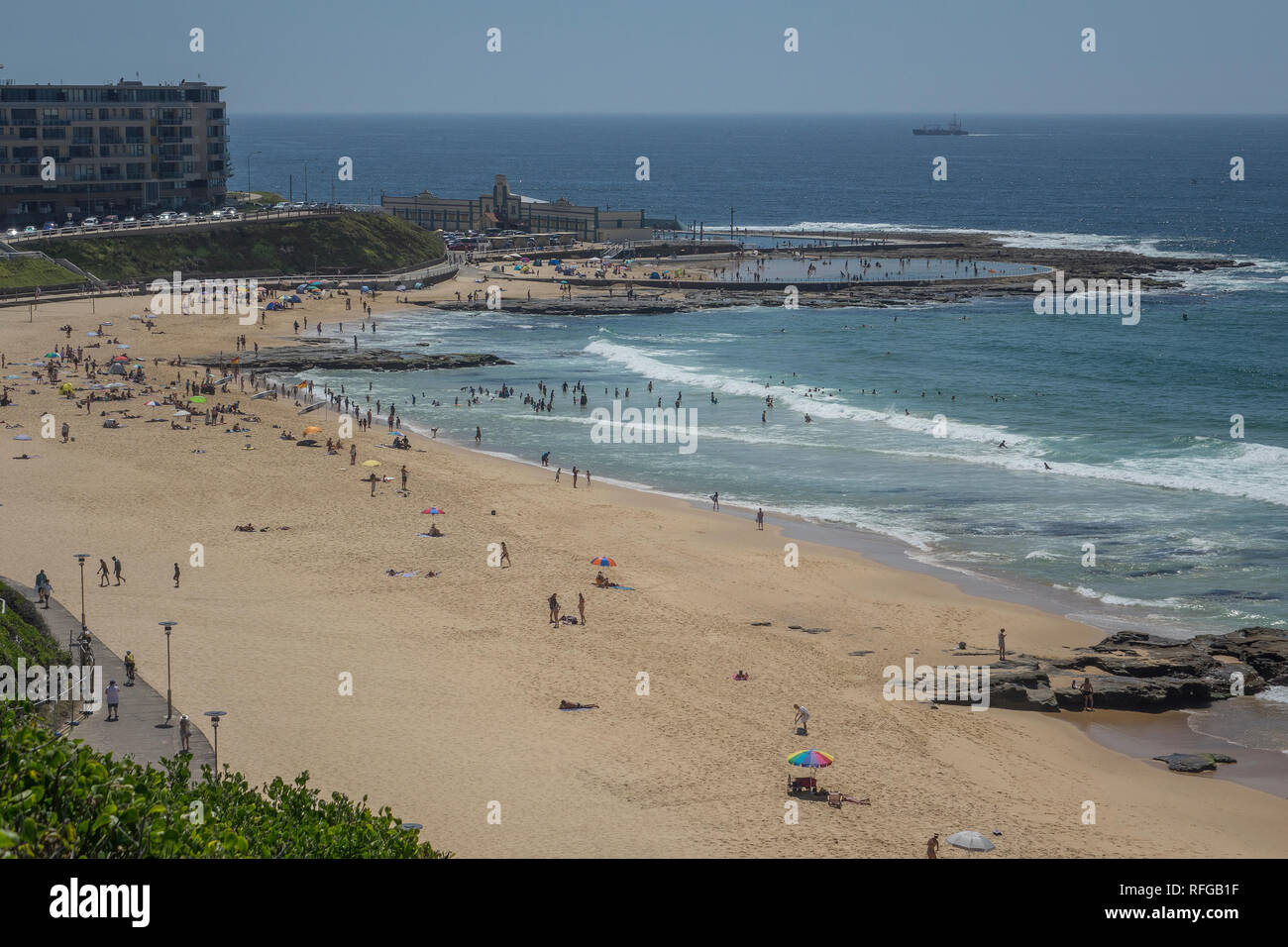Australien, NSW, Newcastle, Newcastle Beach Stockfoto