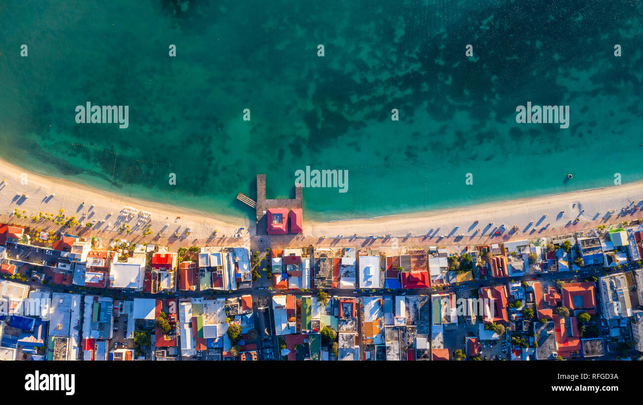 Great Bay Beach, Philipsburg, St. Martin, St. Martin, Insel Sint Maarten Karibik Stockfoto