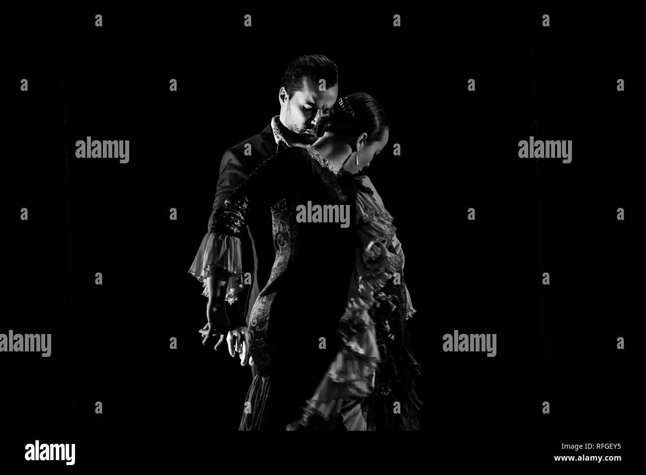 "Emociones" Flamenco Show, Teatro Flamenco Madrid, Januar 2019 Stockfoto