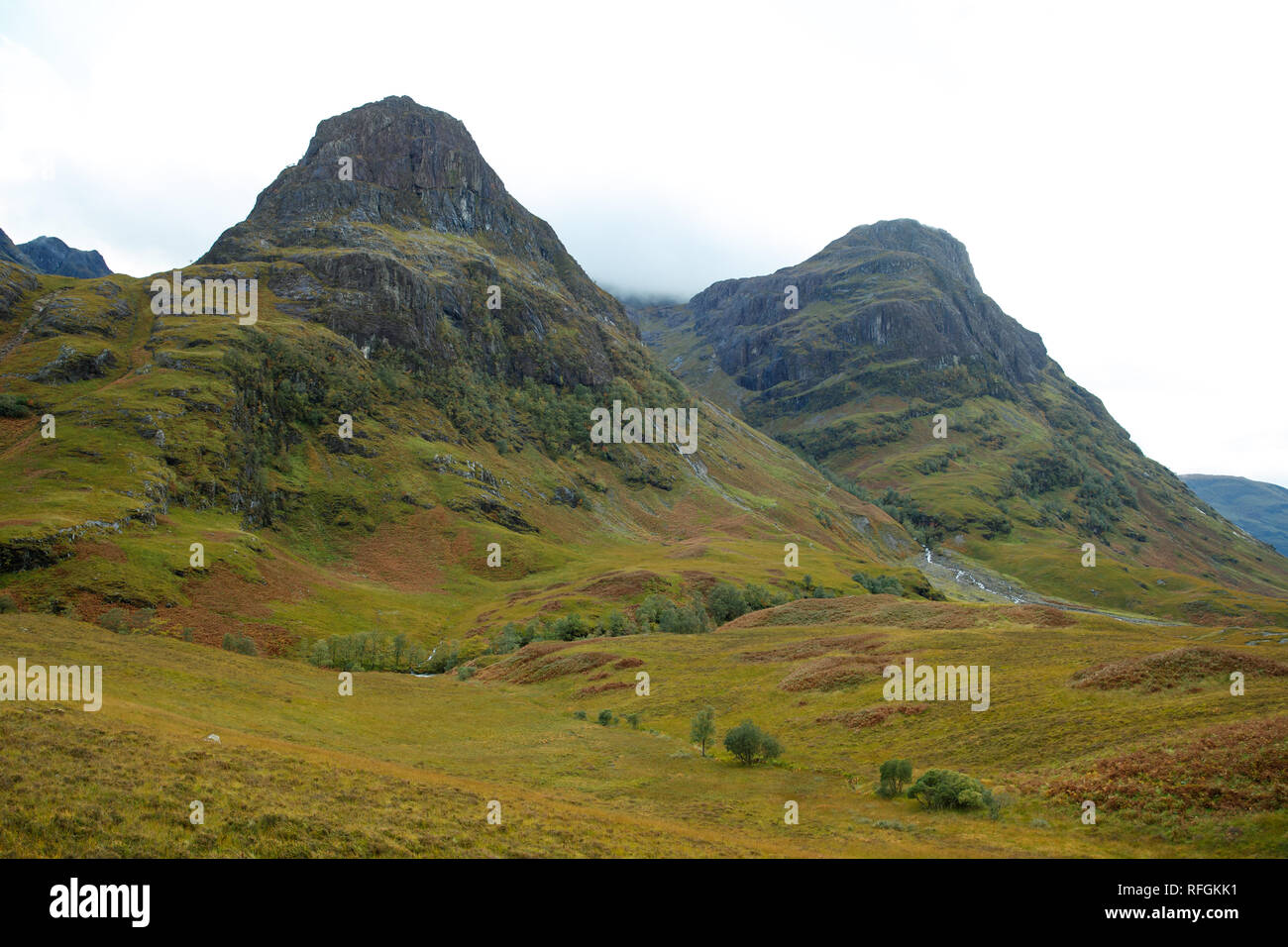 Den schottischen Bergen um Glencoe Stockfoto