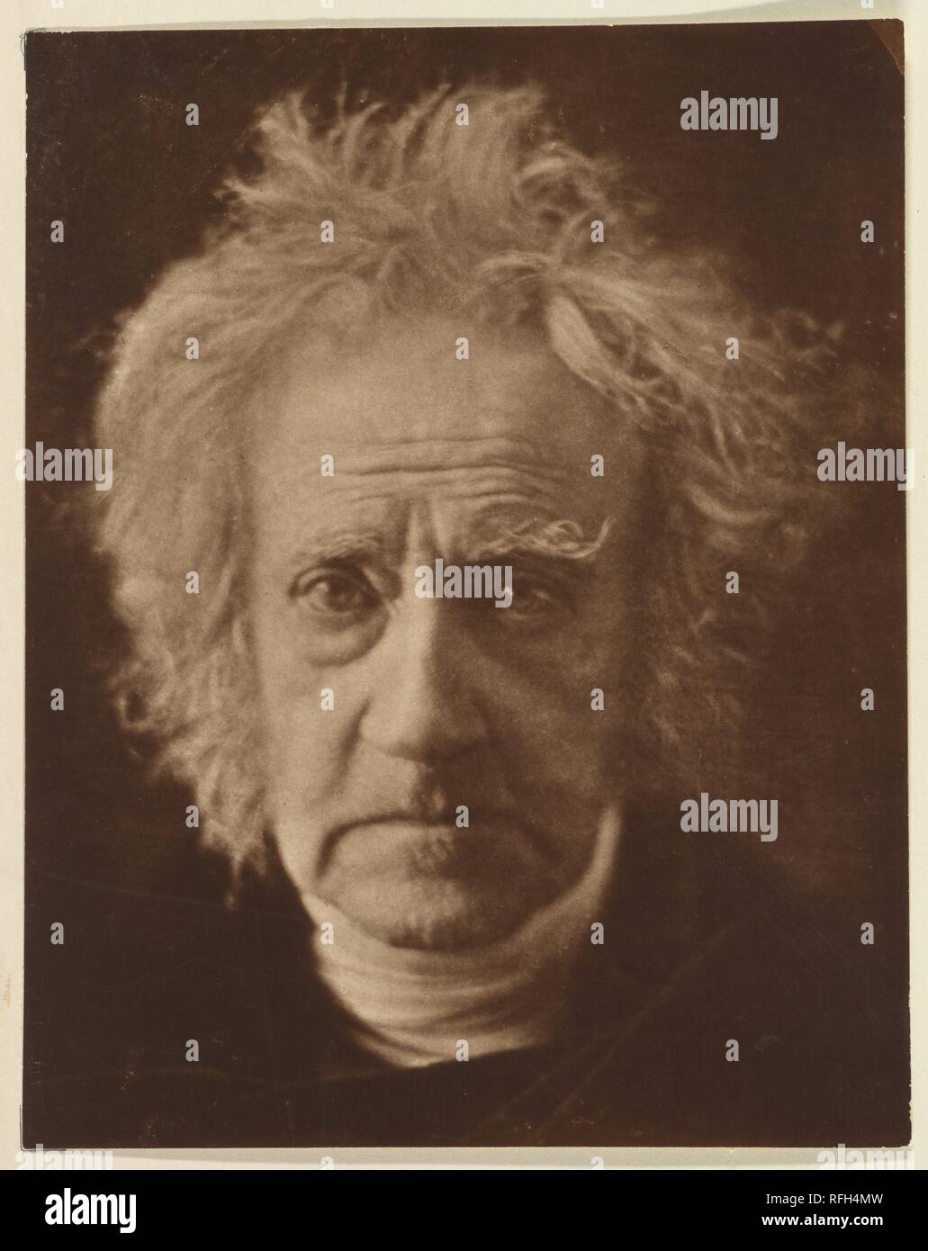 Sir John Herschel. Artist: Julia Margaret Cameron (British (Indien) geboren, Kalkutta 1815-1879 Kalutara, Ceylon). Datum: 1867. Museum: Metropolitan Museum of Art, New York, USA. Stockfoto