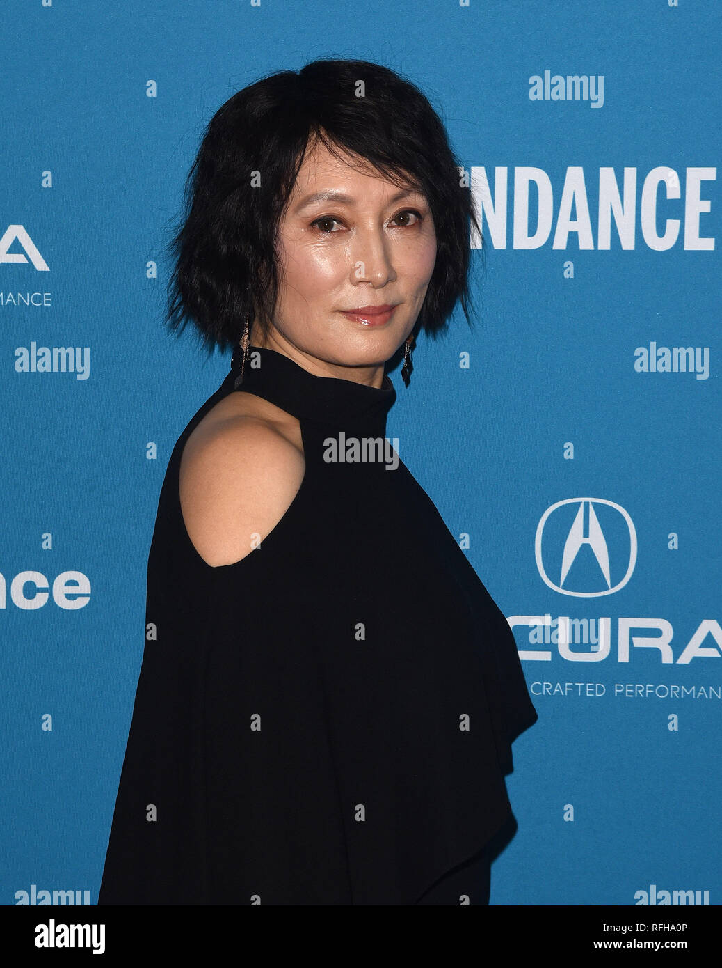 Park City, Utah, USA. 25. Januar 2019. Diana Lin besucht die "Abschied"-Premiere während der 2019 Sundance Film Festival in Eccles Center Theater am Januar 25, 2019 in Park City, Utah. Foto: imageSPACE/MediaPunch Credit: MediaPunch Inc/Alamy leben Nachrichten Stockfoto