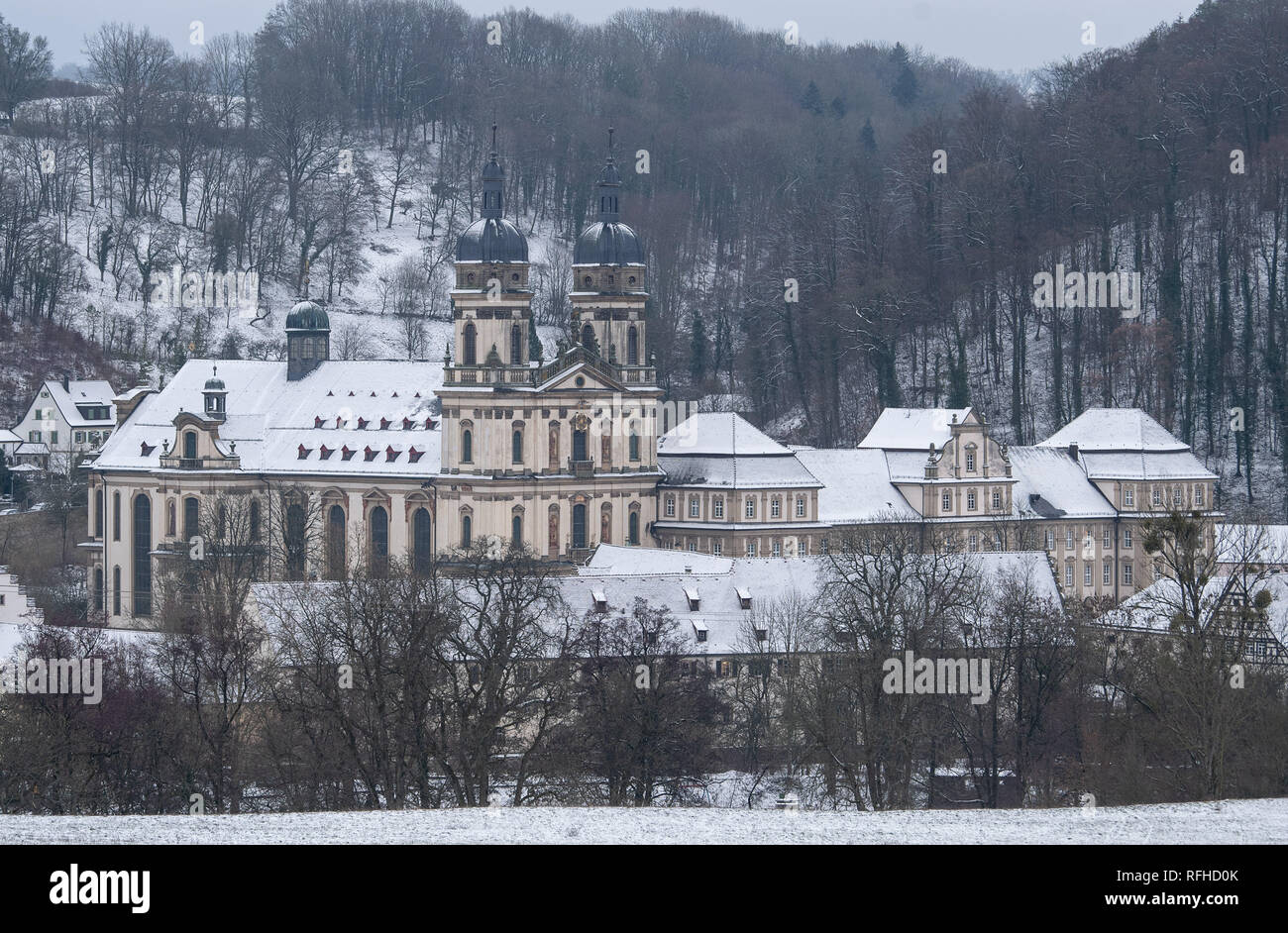 Kloster Schöntal, Baden-Württemberg, Deutschland. 26. Januar 2019. Das Kloster Schöntal. Dieses ist, wo die Konferenz für die CDU Baden-Württemberg für Funktionäre und Mandatsträger stattfindet. Foto: Sebastian Gollnow/dpa Quelle: dpa Picture alliance/Alamy leben Nachrichten Stockfoto