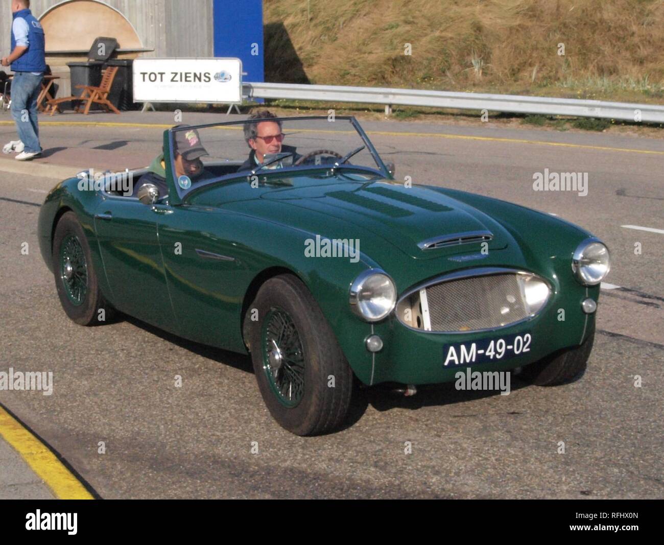 Austin Healey100-6 Niederländische Lizenz Registrierung bin -49-02 pic 1. Stockfoto