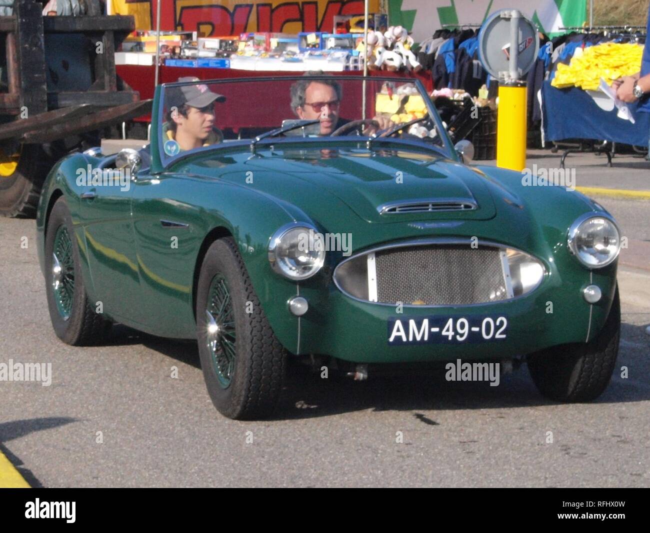 Austin Healey100-6 Niederländische Lizenz Registrierung bin -49-02 pic 2. Stockfoto