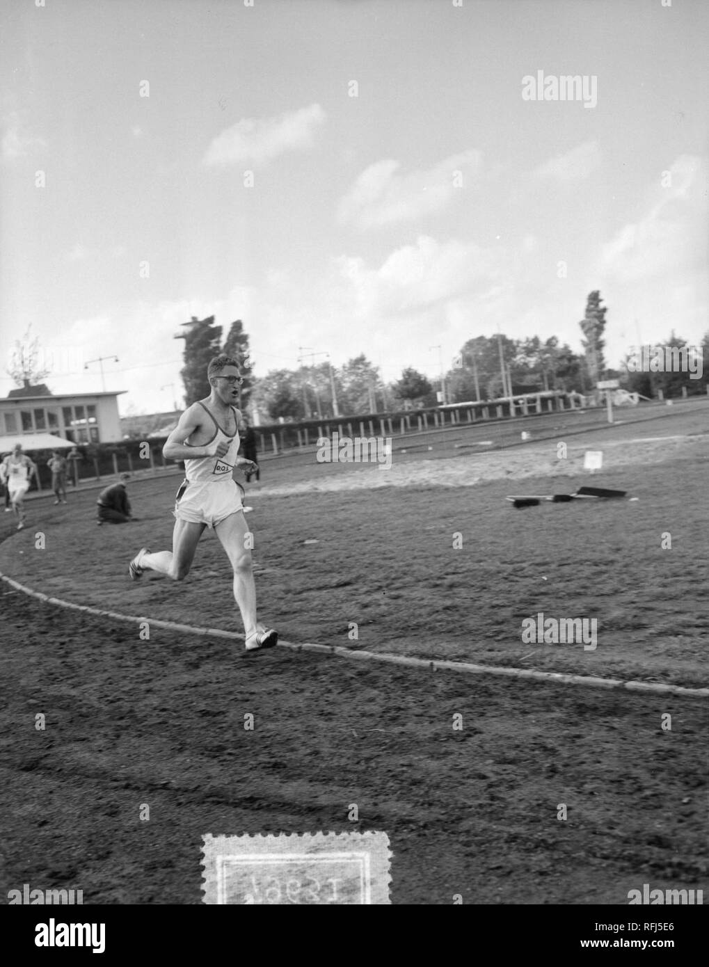 Atletiek te Rotterdam, Bestanddeelnr 907-9631. Stockfoto